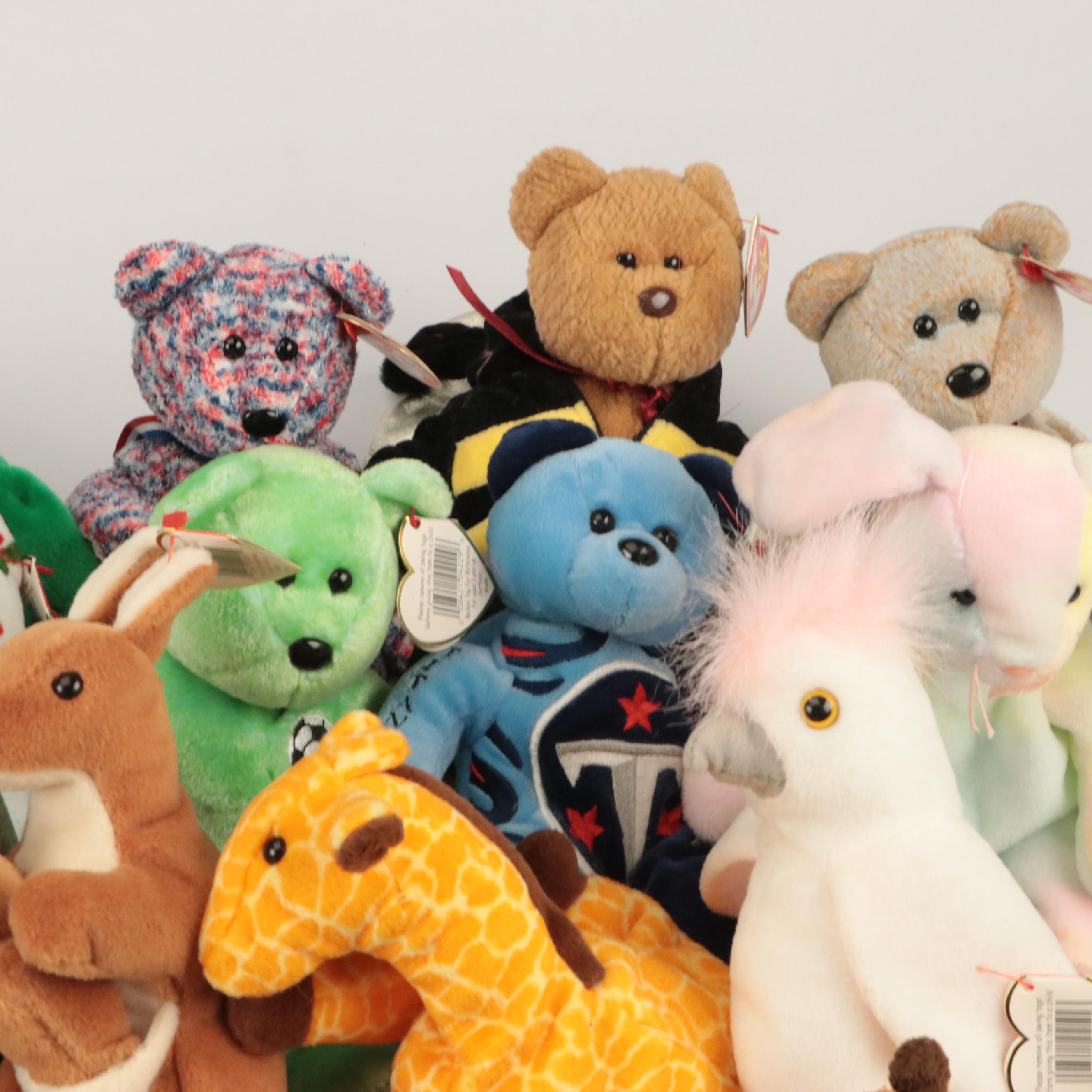 Ty Beanie Babies Featuring "Twigs", "Bushy" and "Propeller" EBTH