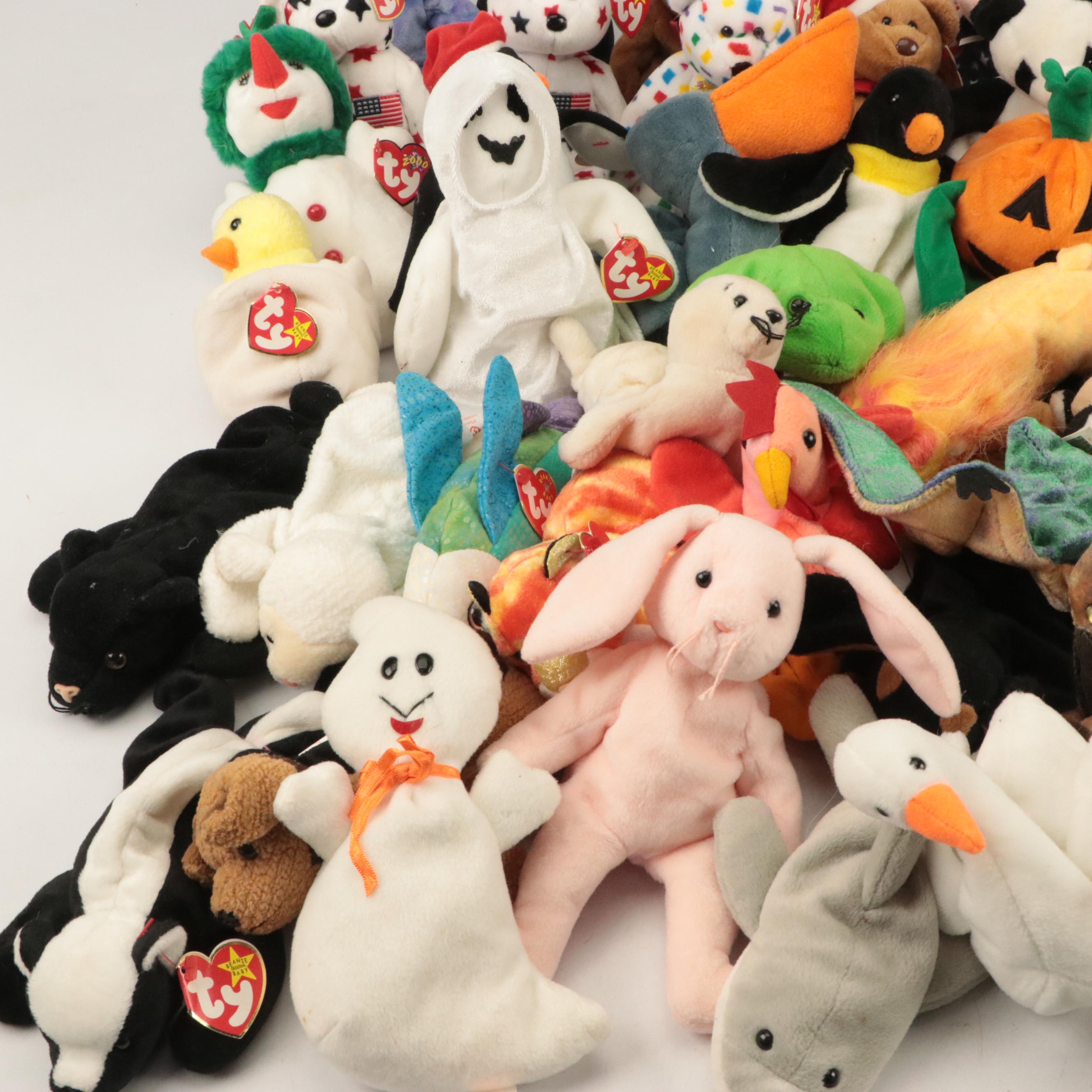 Ty Beanie Babies Featuring "Twigs", "Bushy" and "Propeller" EBTH