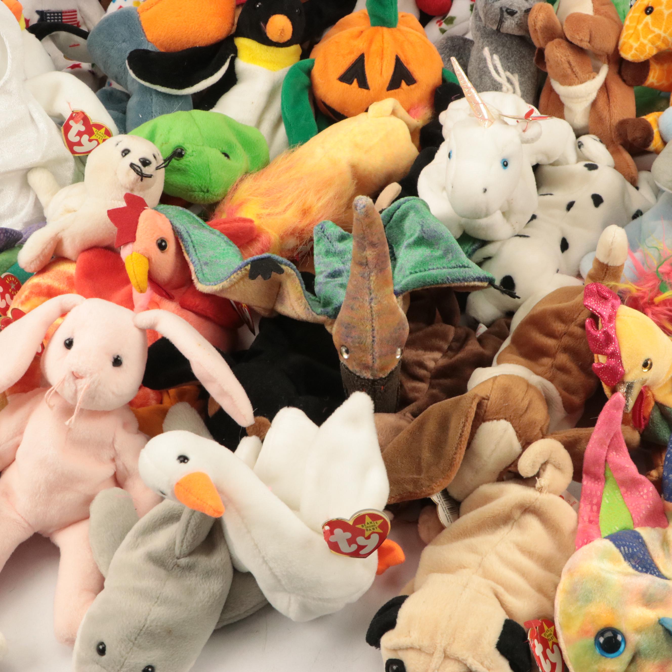 Ty Beanie Babies Featuring "Twigs", "Bushy" and "Propeller" EBTH