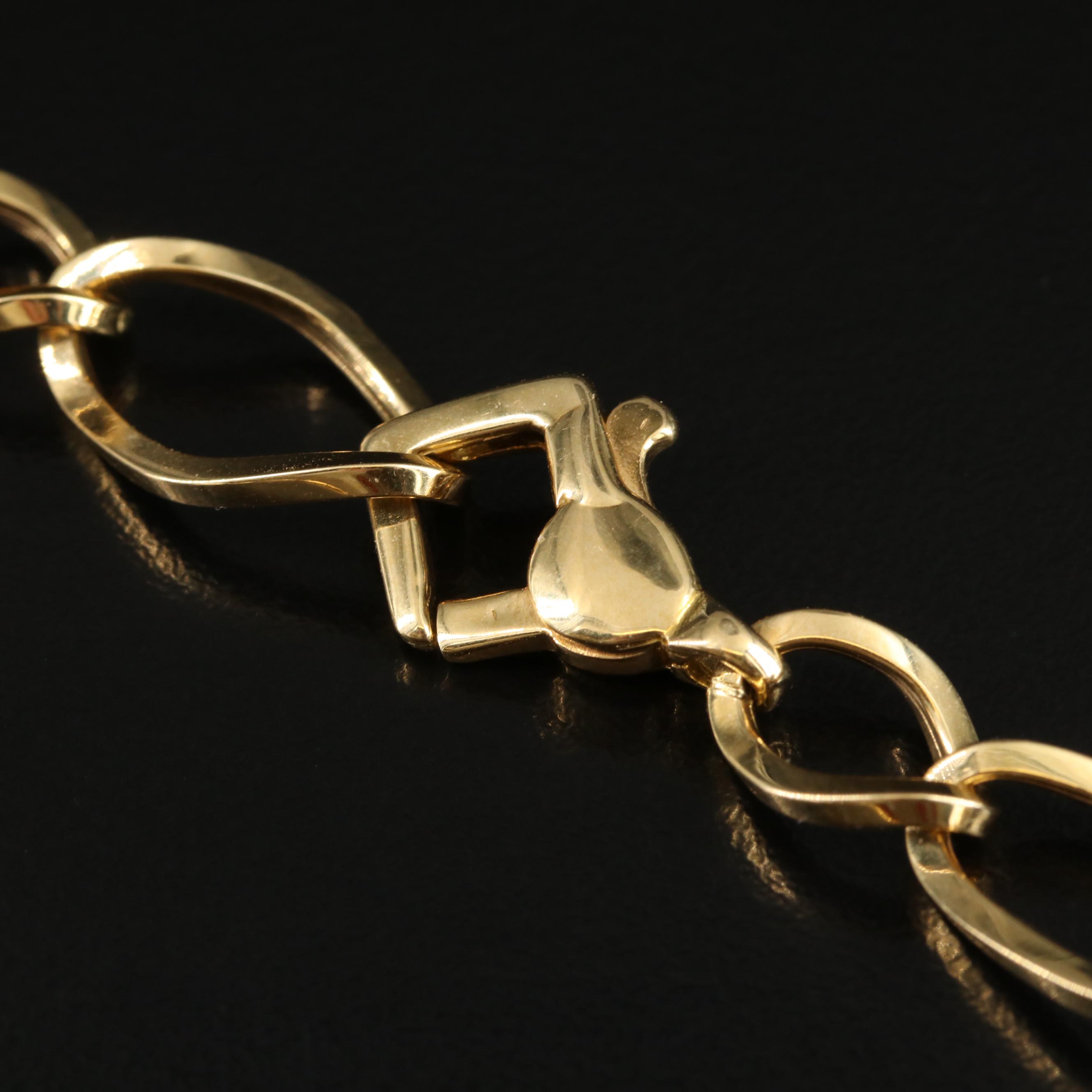 18K Fancy Figaro Chain Necklace