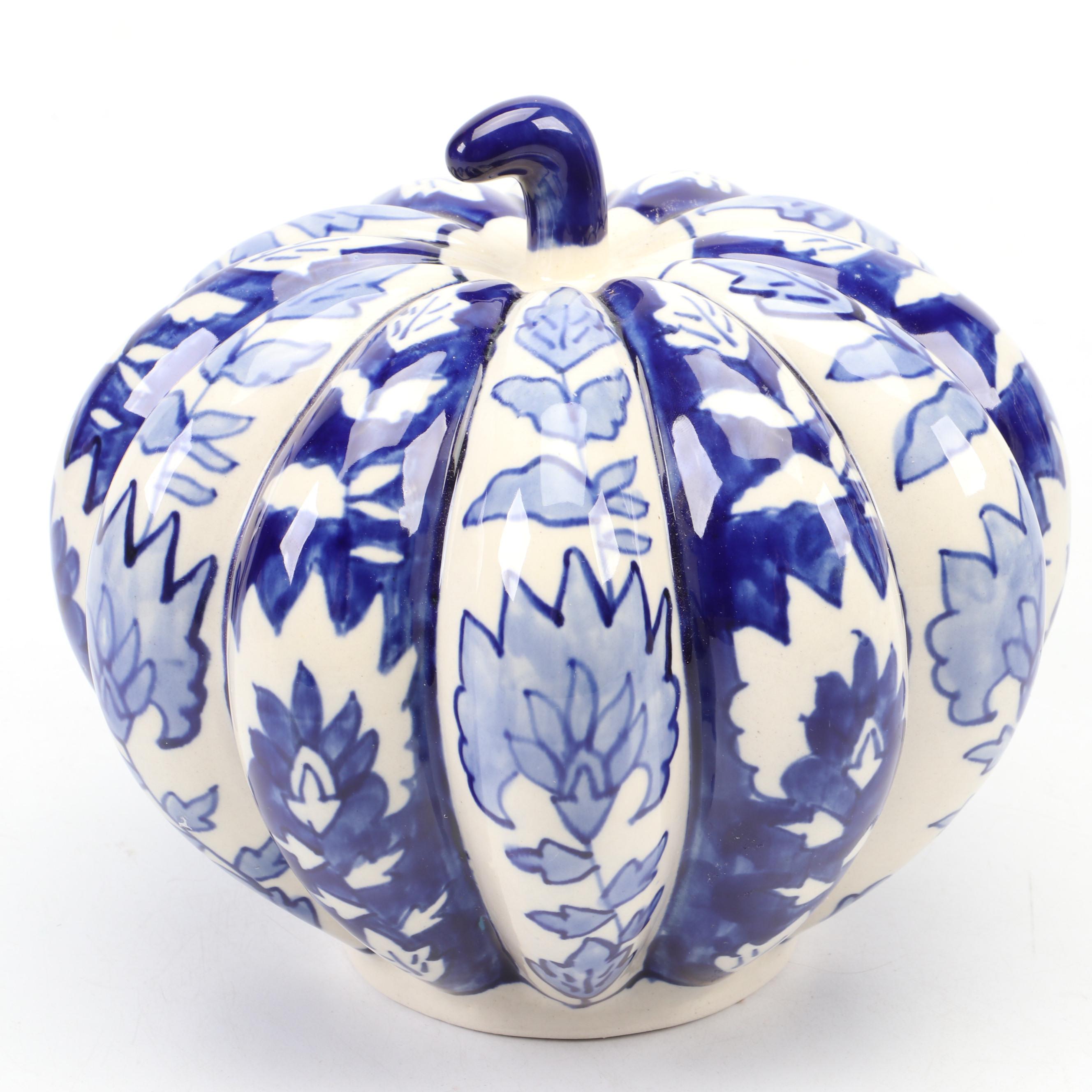 Hand-Painted Delft Ceramic Vase with Floral Motif Ceramic Vase and More