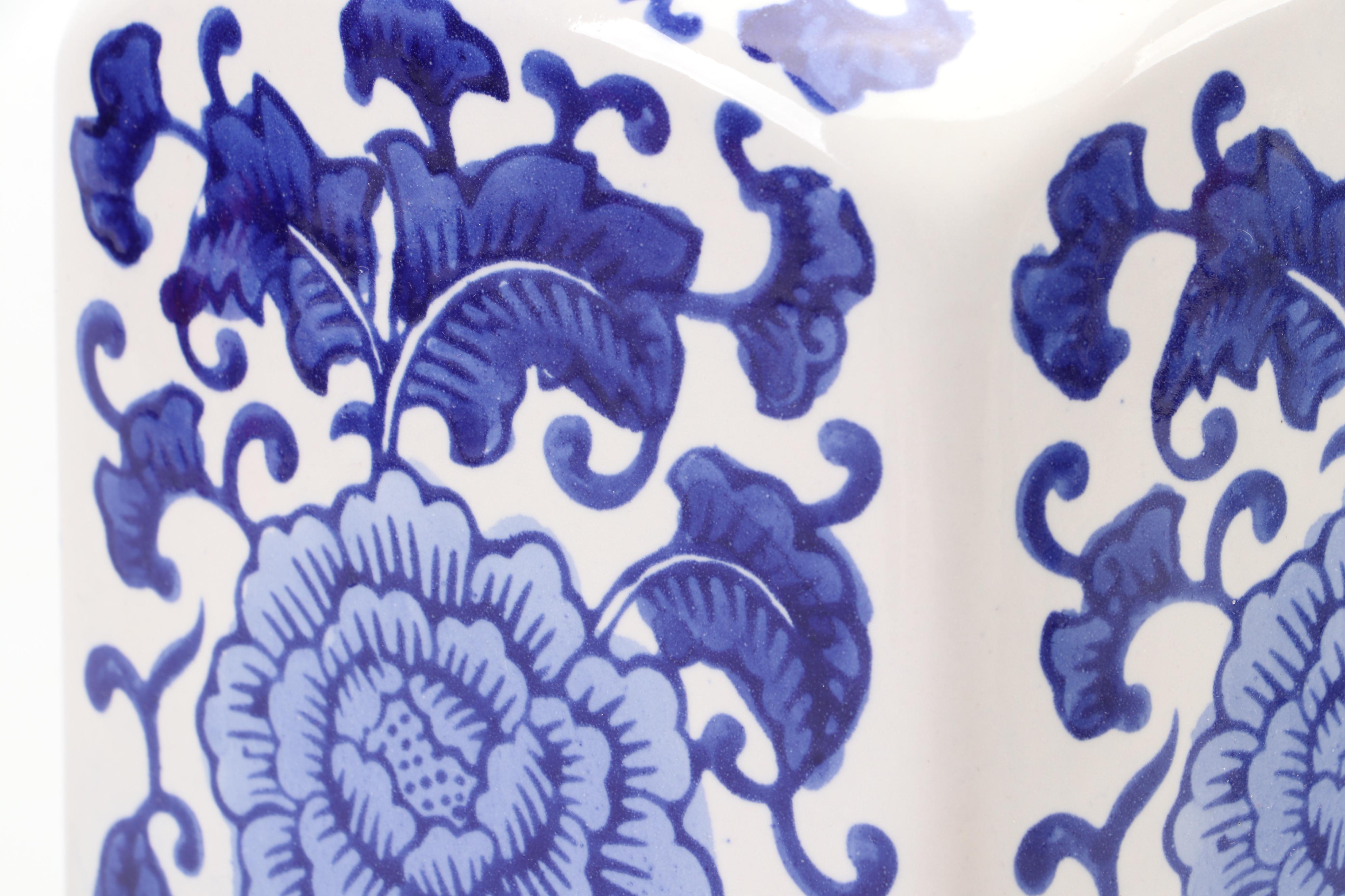 Hand-Painted Delft Ceramic Vase with Floral Motif Ceramic Vase and More