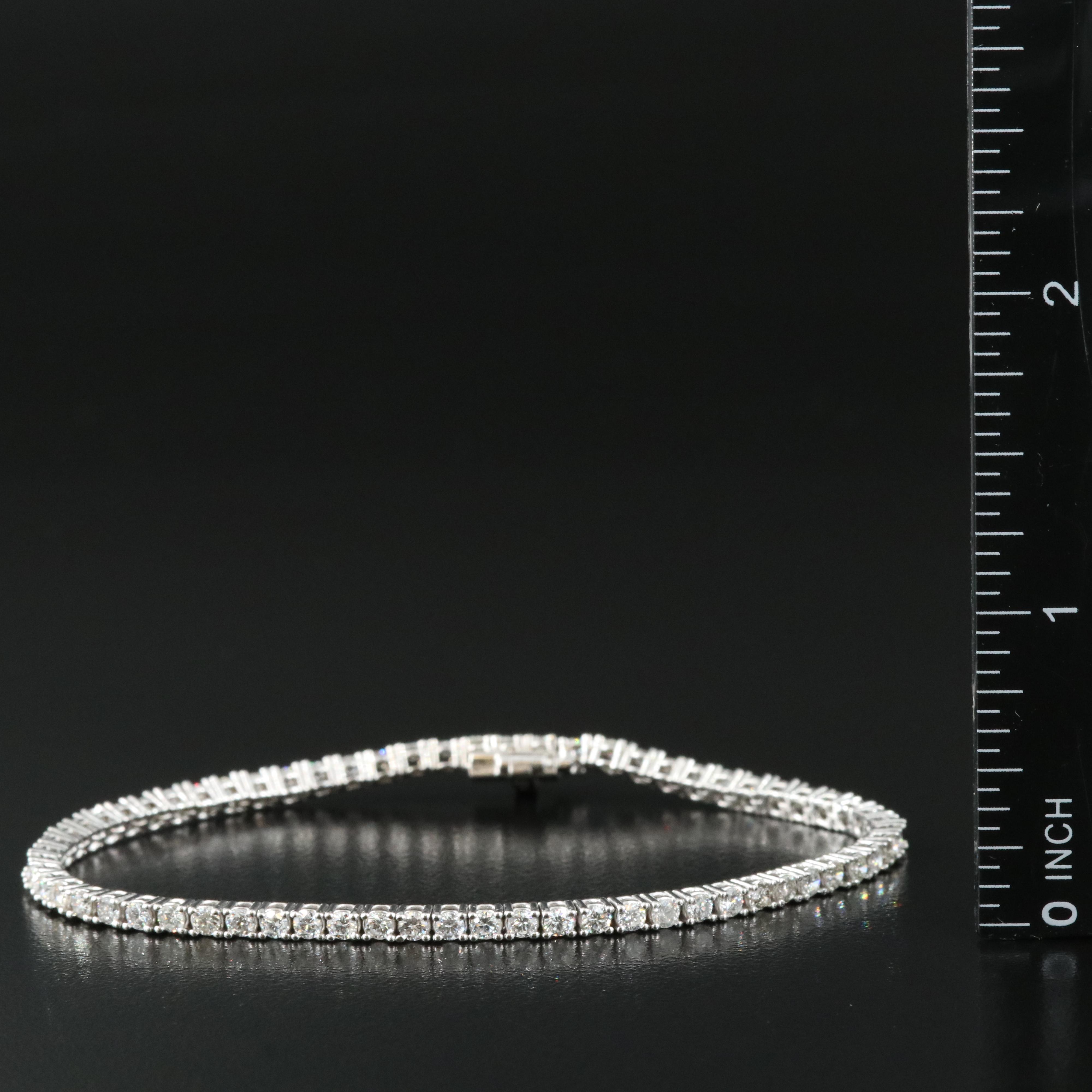 14K 3.24 CTW Diamond Tennis Bracelet
