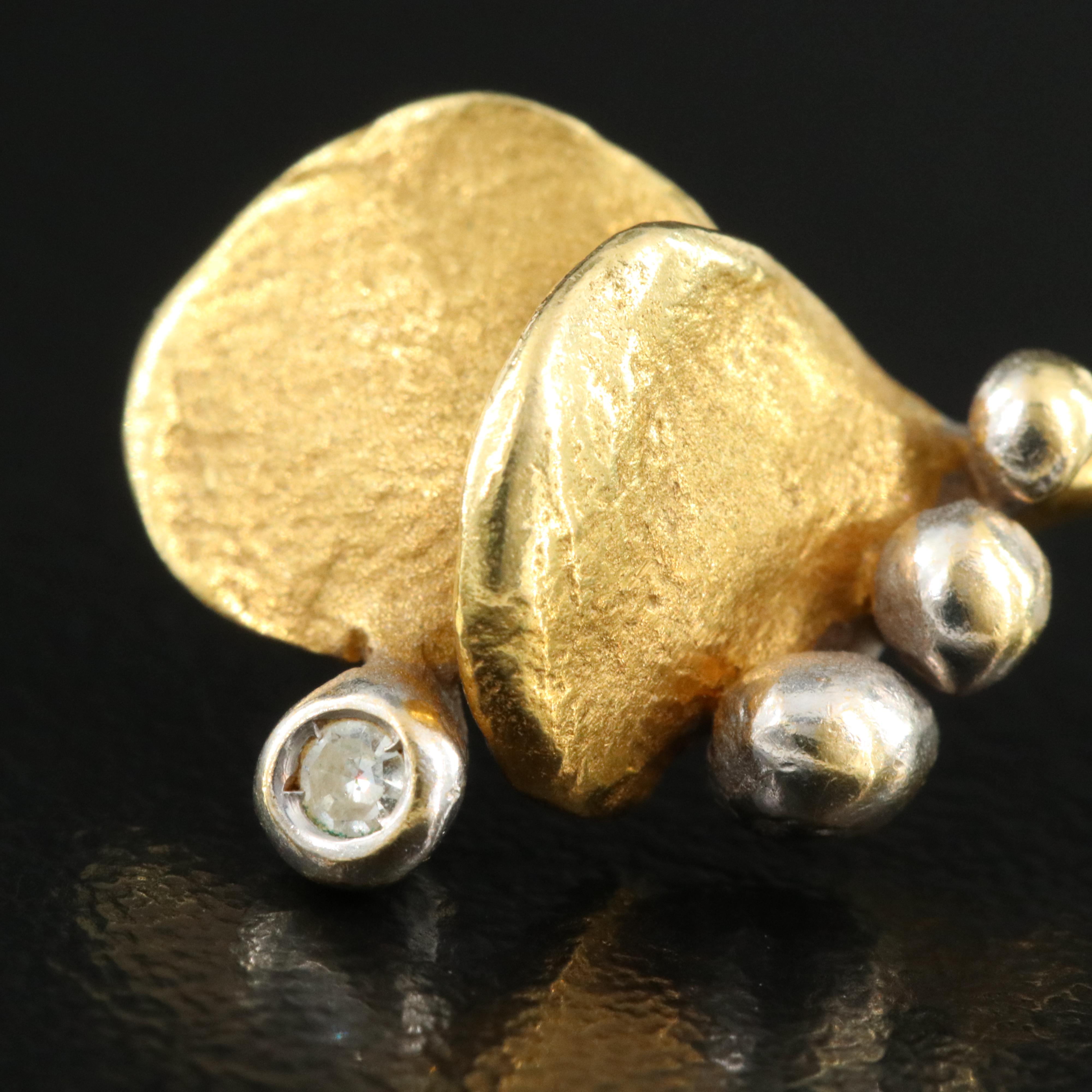 18K 0.02 CT Diamond Pendant