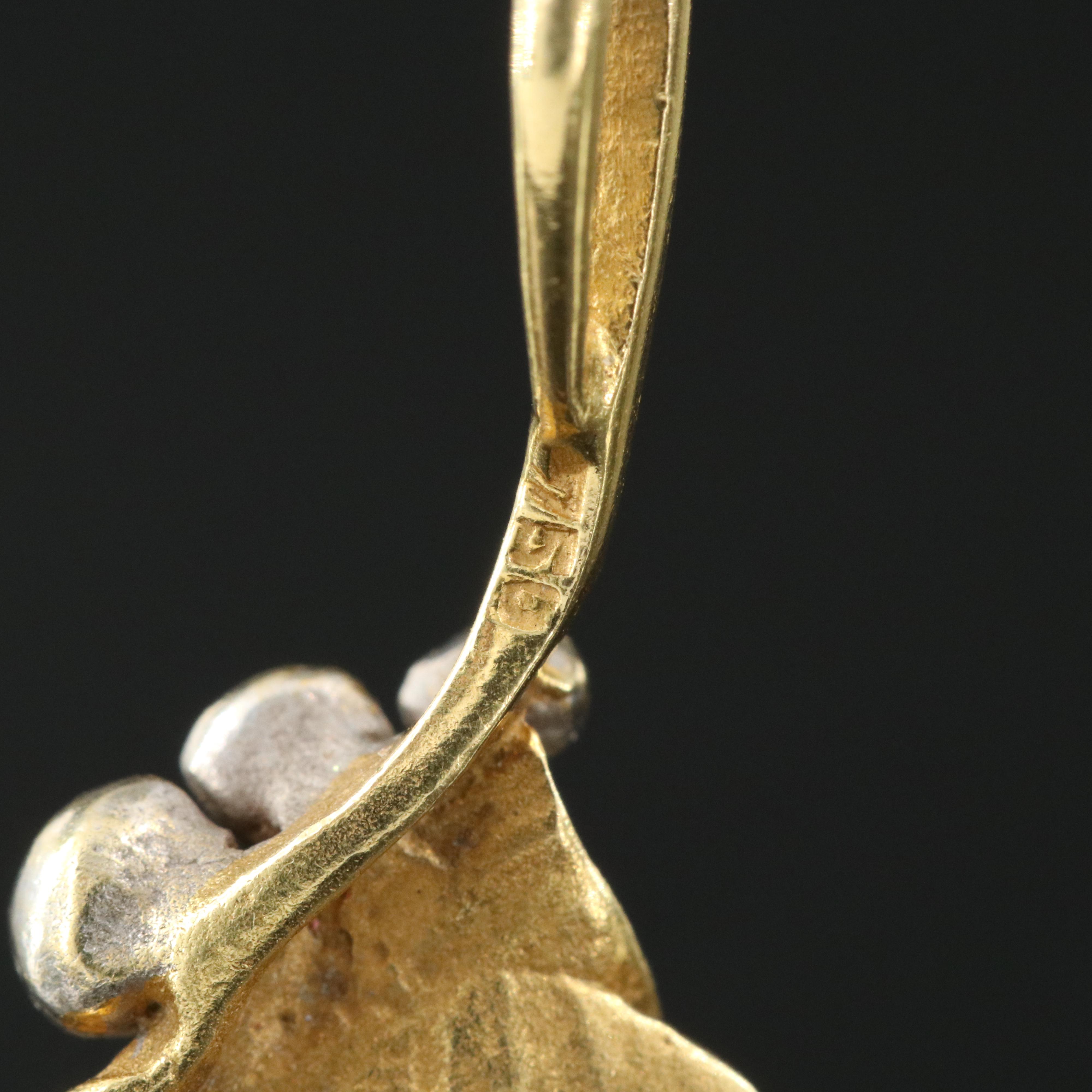 18K 0.02 CT Diamond Pendant