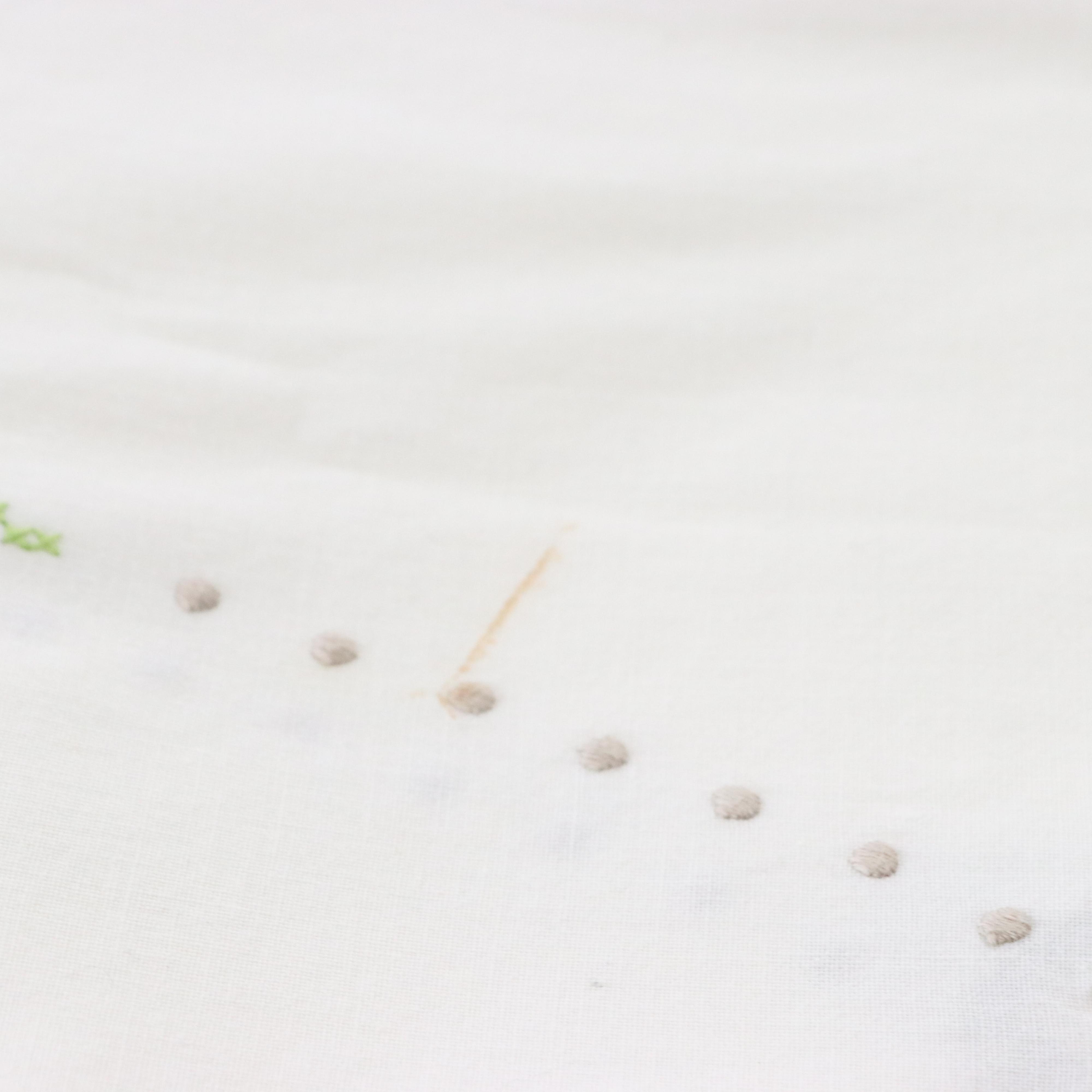 Floral and Butterfly Embroidery and Cutwork Table Linens