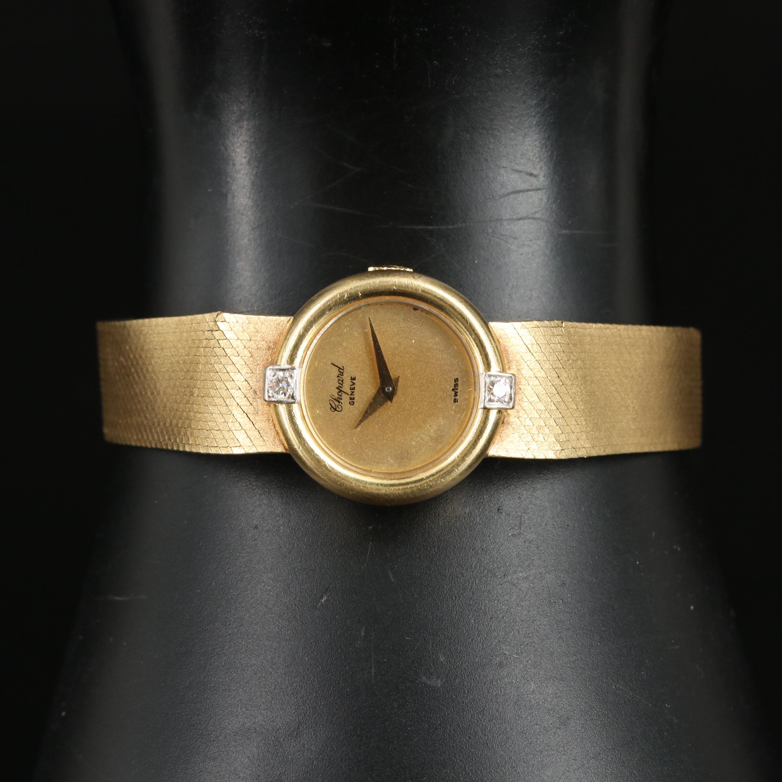 18K Chopard Geneve Diamond Watch