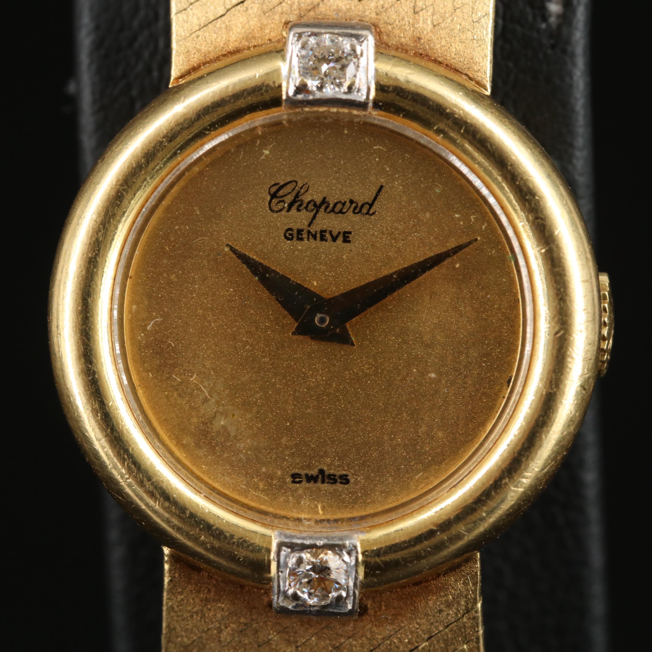 18K Chopard Geneve Diamond Watch