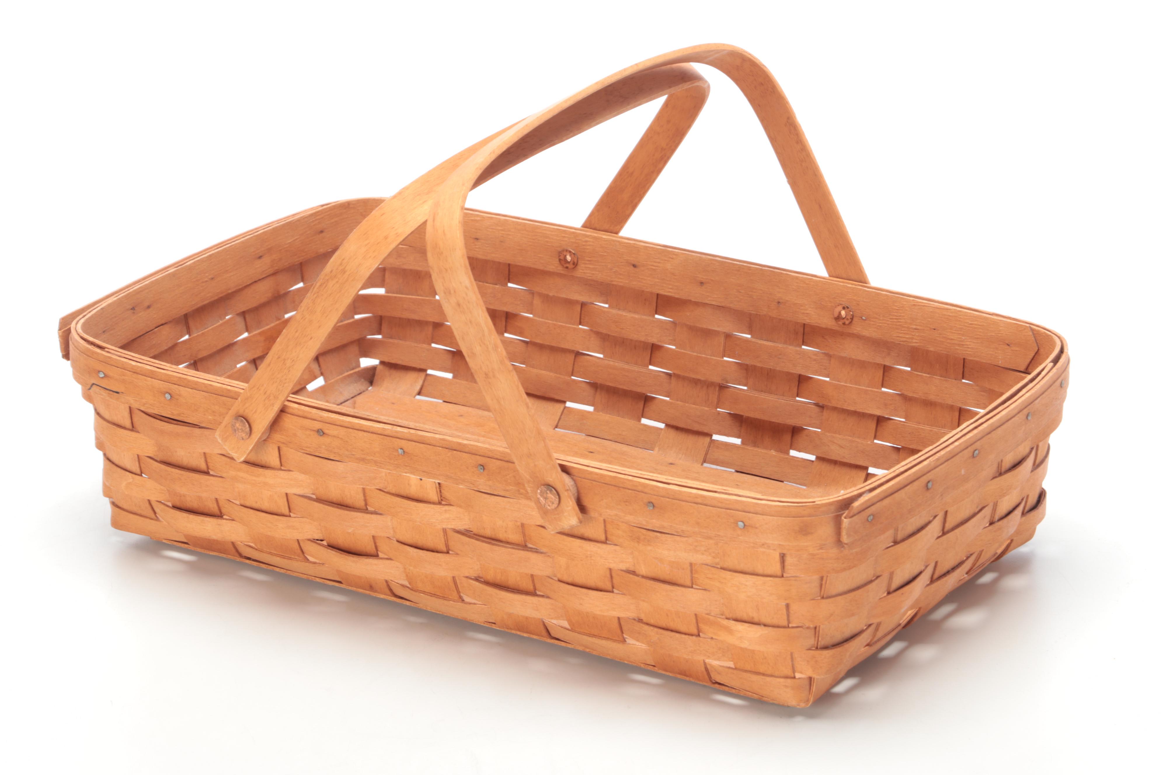 Longaberger Gathering Basket with Longaberger and Other Basket