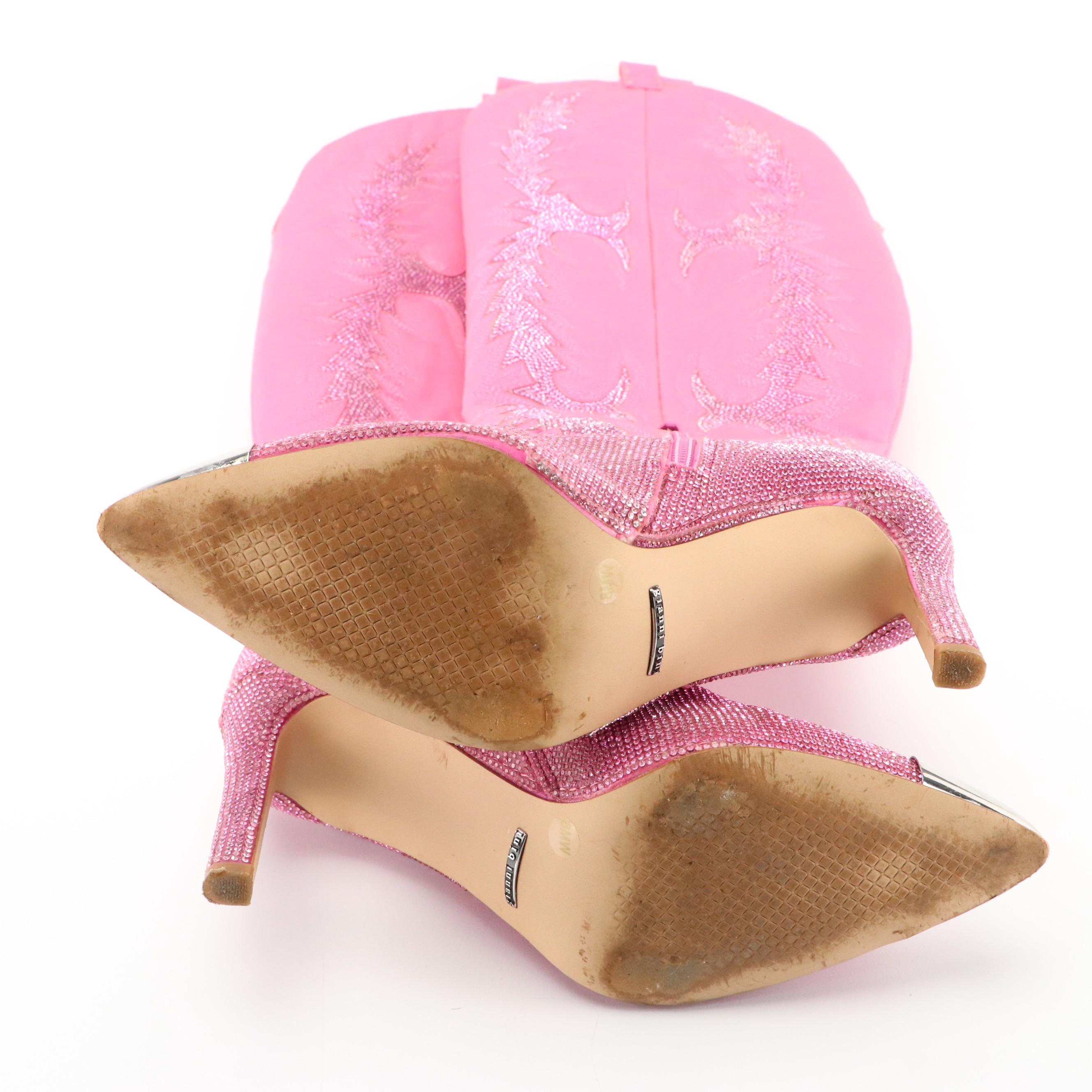 gianni bini boots rhinestone