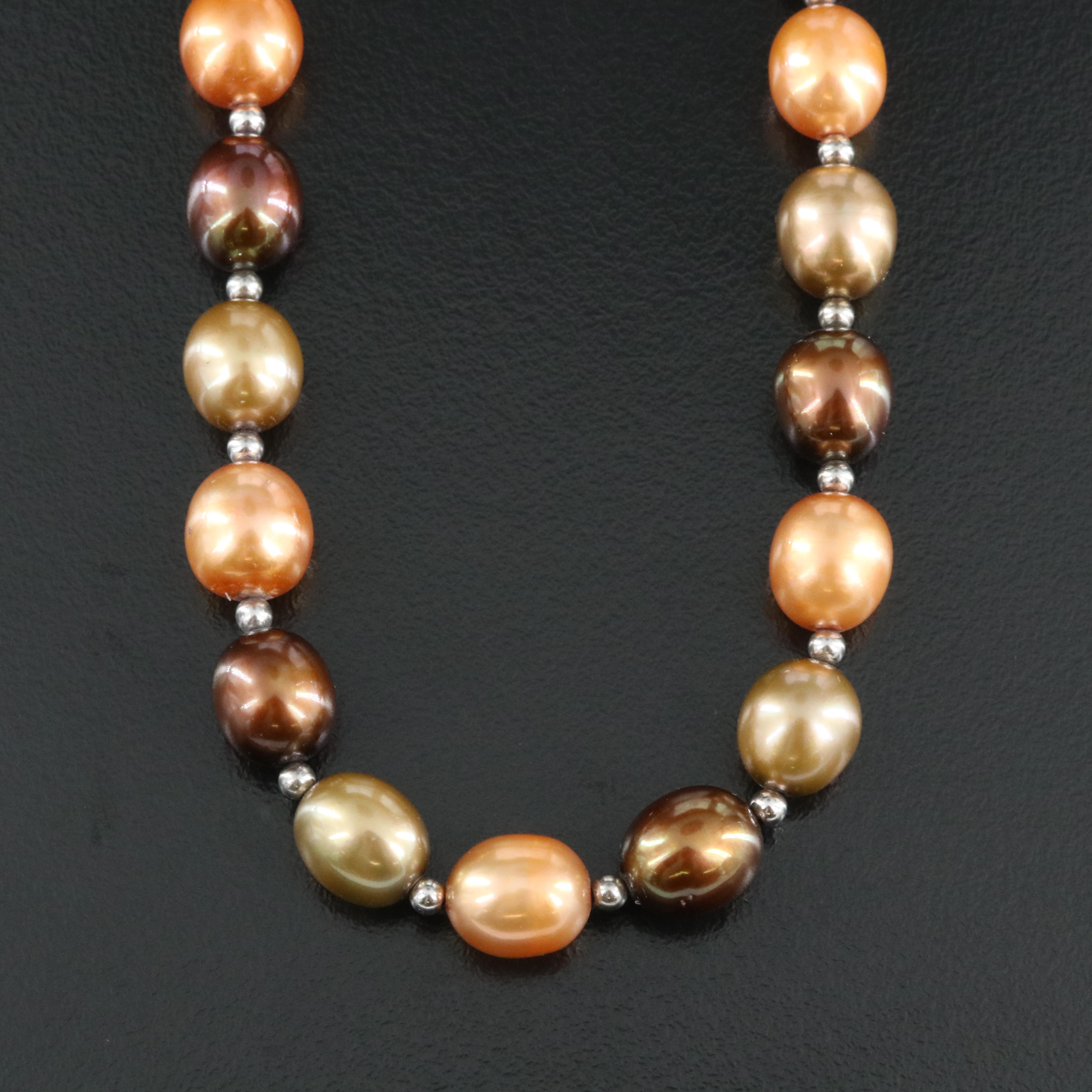 Sterling Pearl Necklace