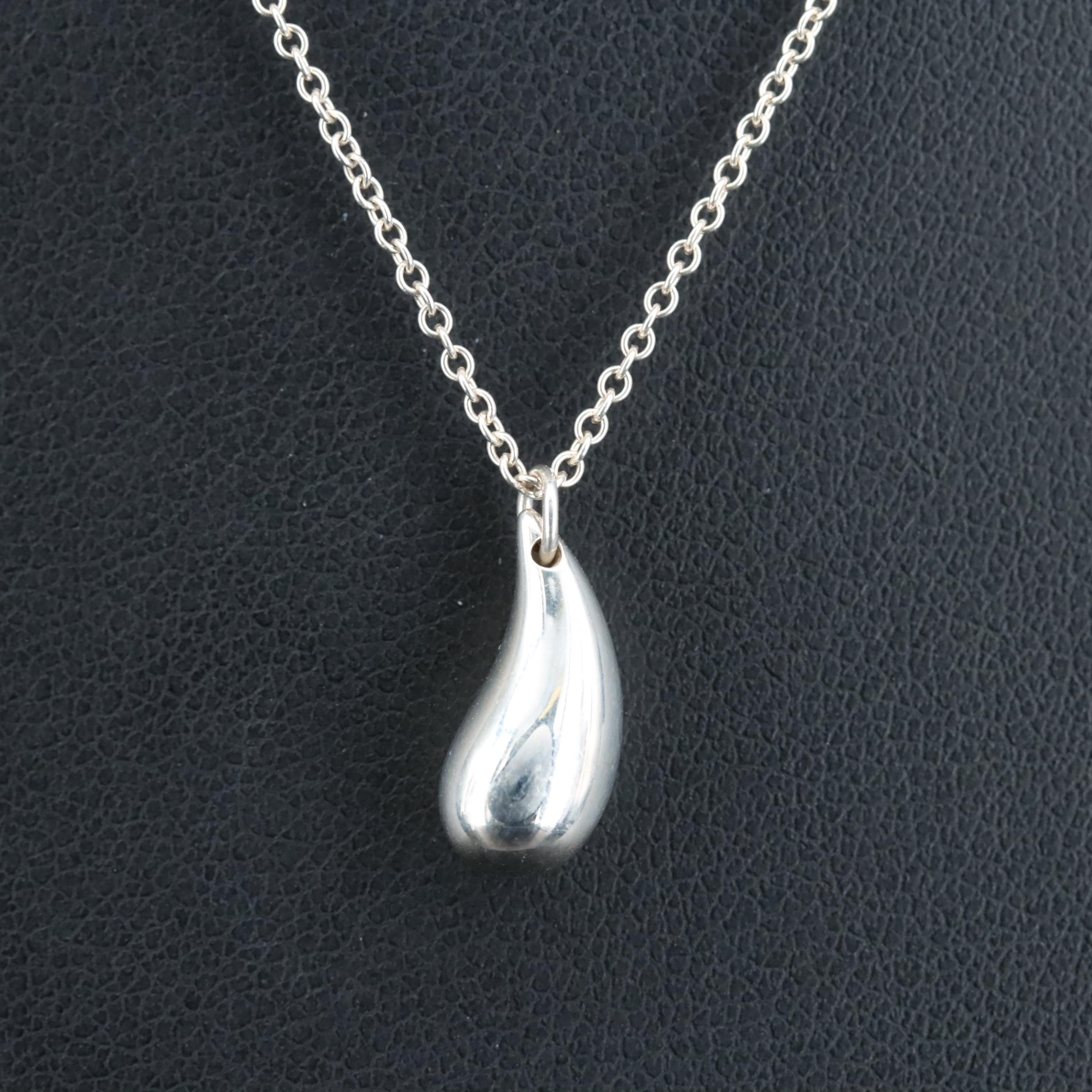 Elsa Peretti for Tiffany & Co. Sterling Teardrop Necklace
