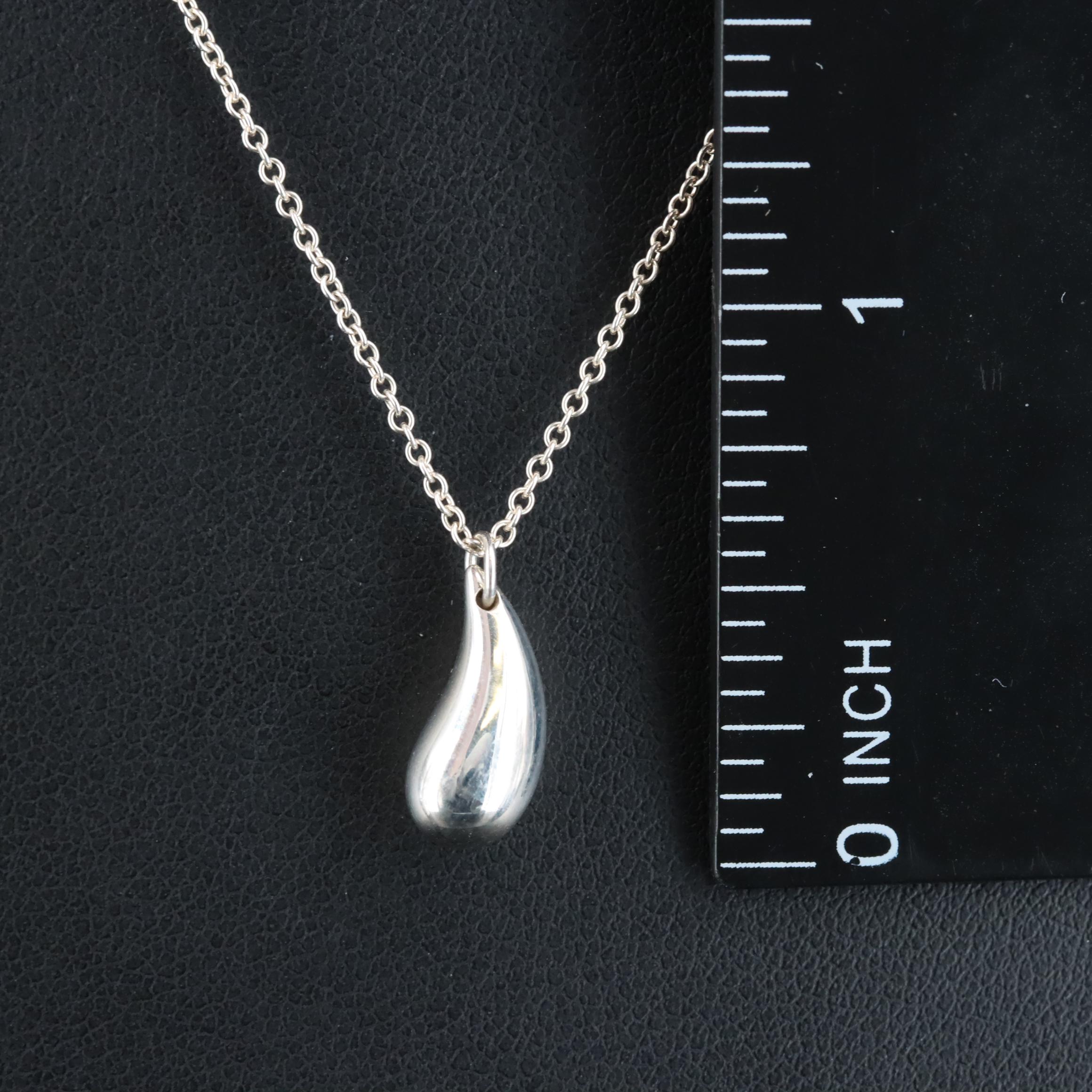 Elsa Peretti for Tiffany & Co. Sterling Teardrop Necklace