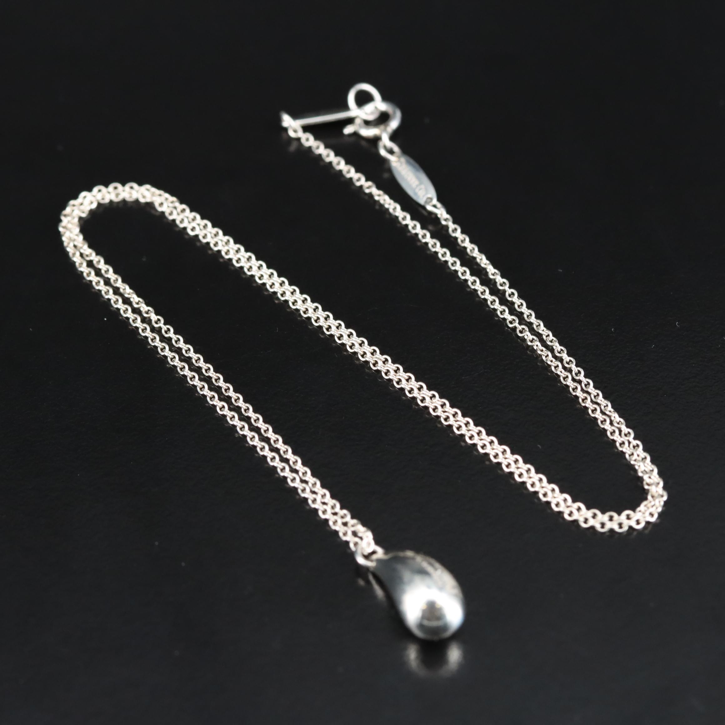 Elsa Peretti for Tiffany & Co. Sterling Teardrop Necklace