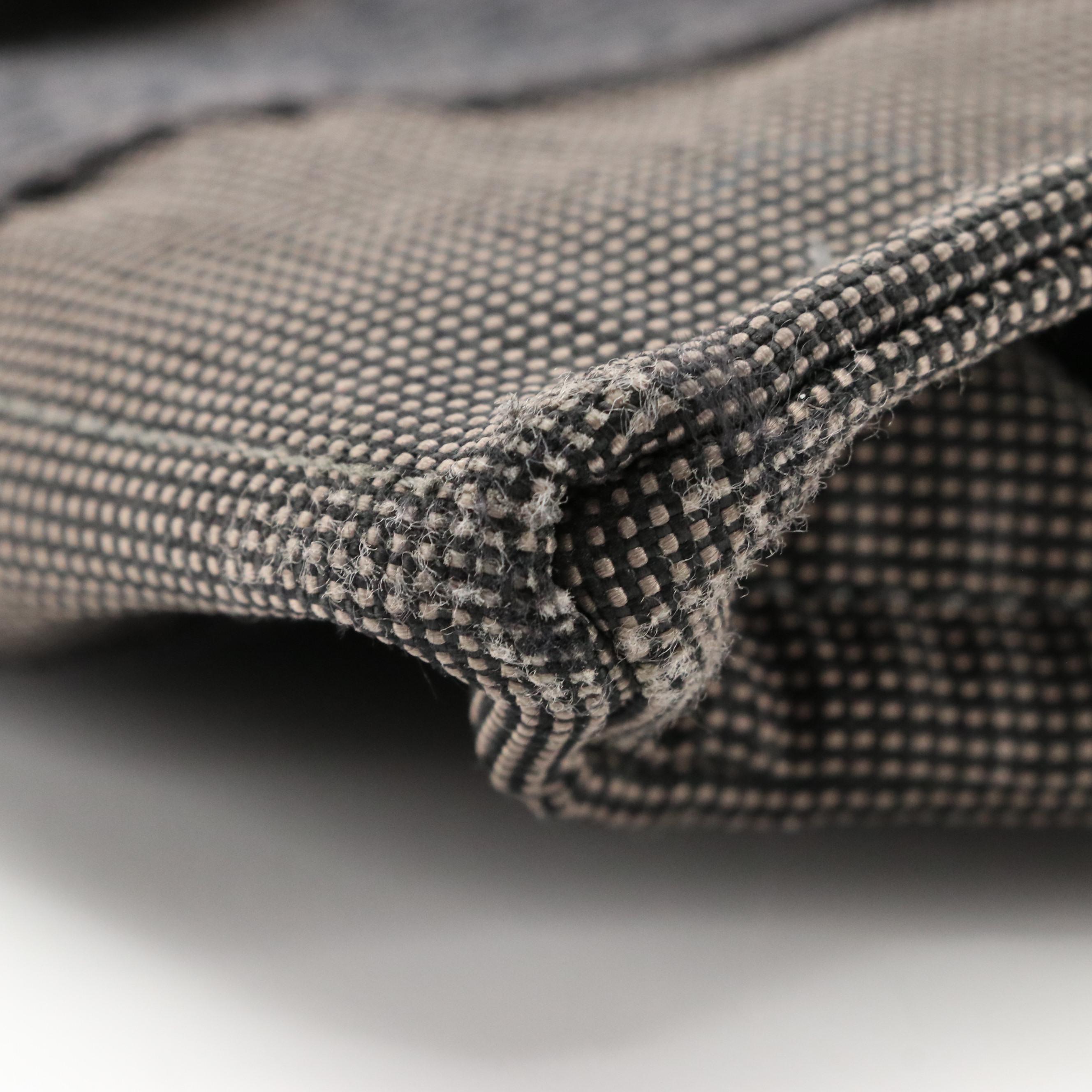 Hermès Herline Backpack Tote in Black and Grey Nylon Canvas