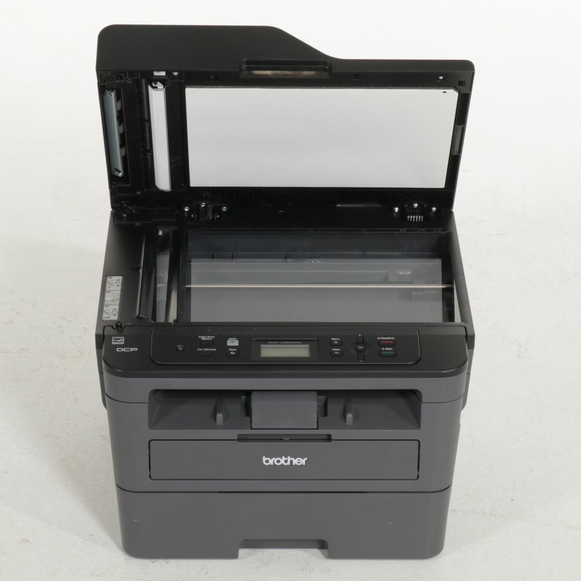 Brother DCPL2550DW Monochrome Wireless Multi-Function Printer, 2018