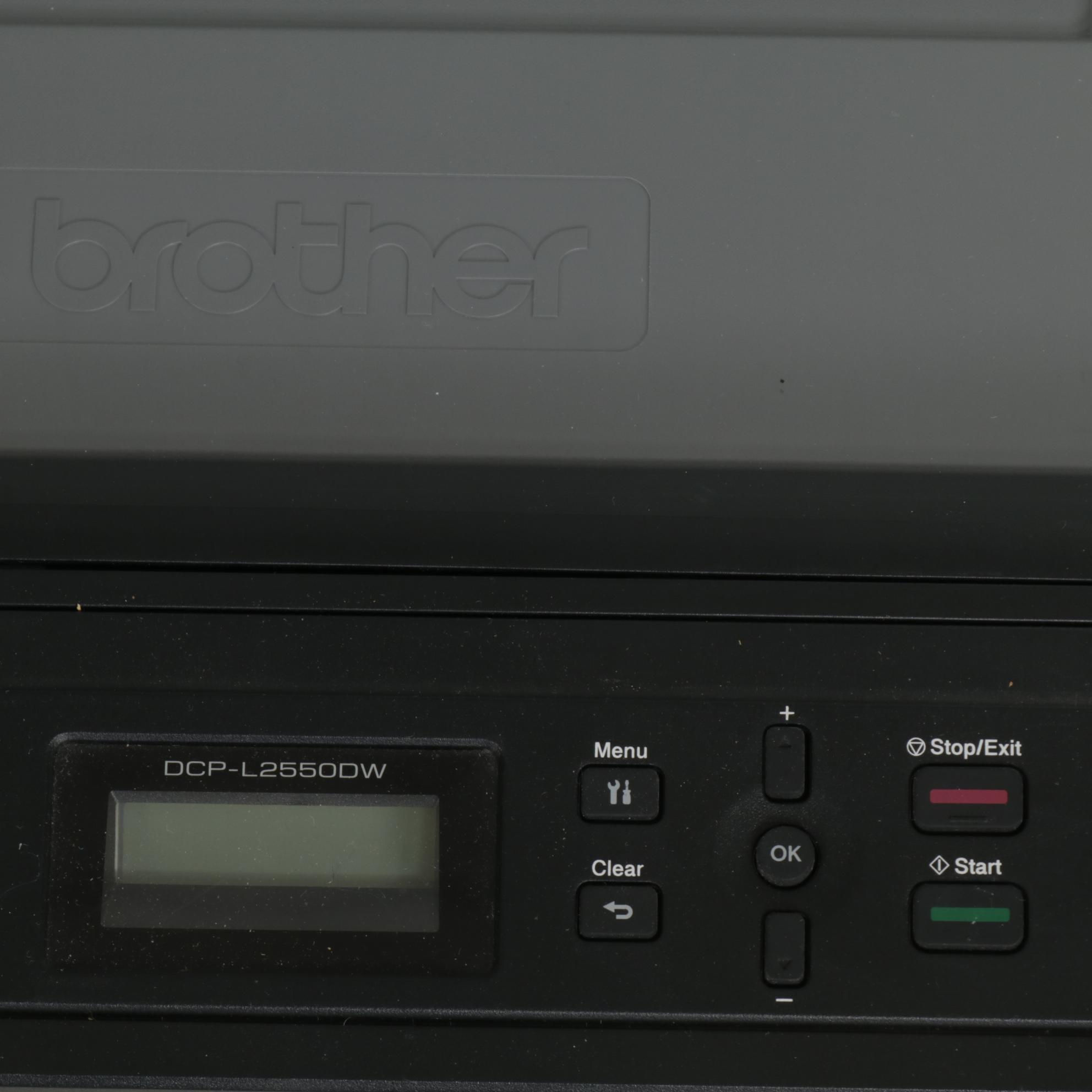 Brother DCPL2550DW Monochrome Wireless Multi-Function Printer, 2018