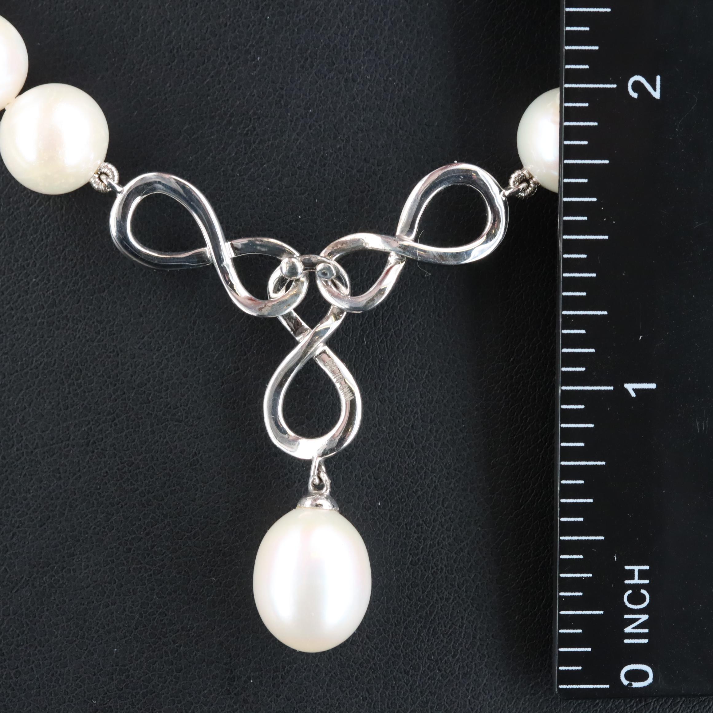 Sterling Pearl Necklace