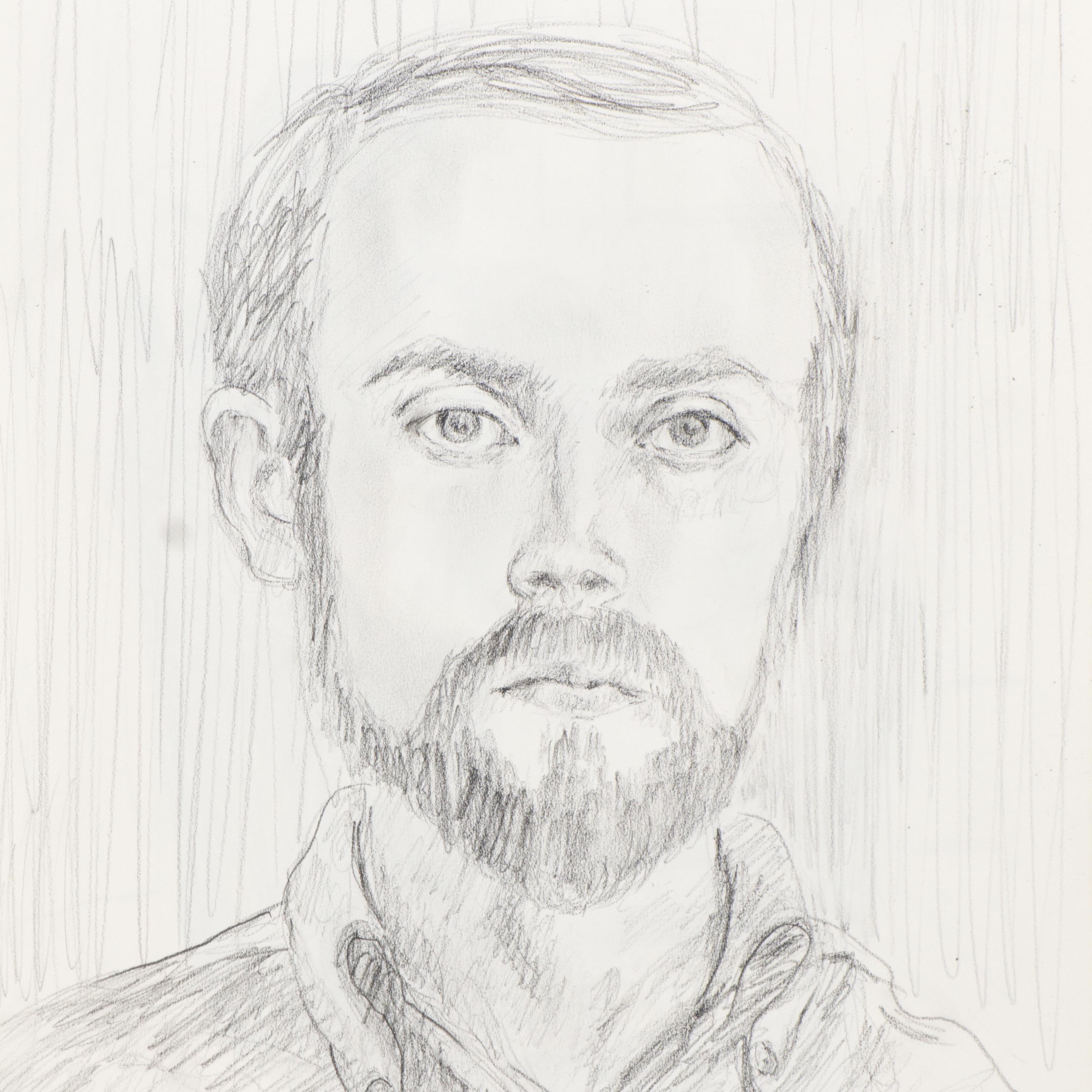 Gary Ross Sketch Pad with Drawings, Mostly Female Nude Figures in Graphite