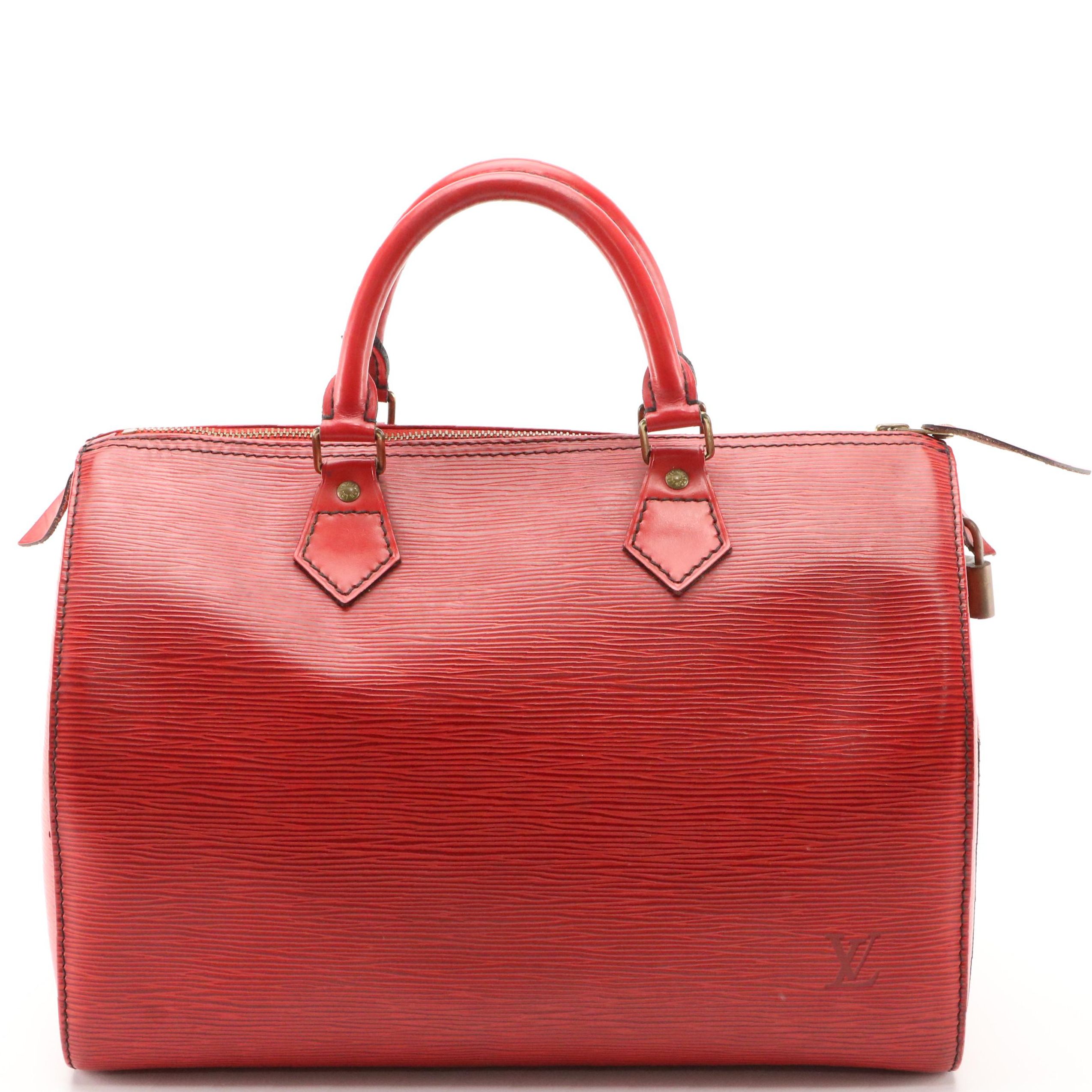 Louis Vuitton Speedy 30 in Red Epi Leather