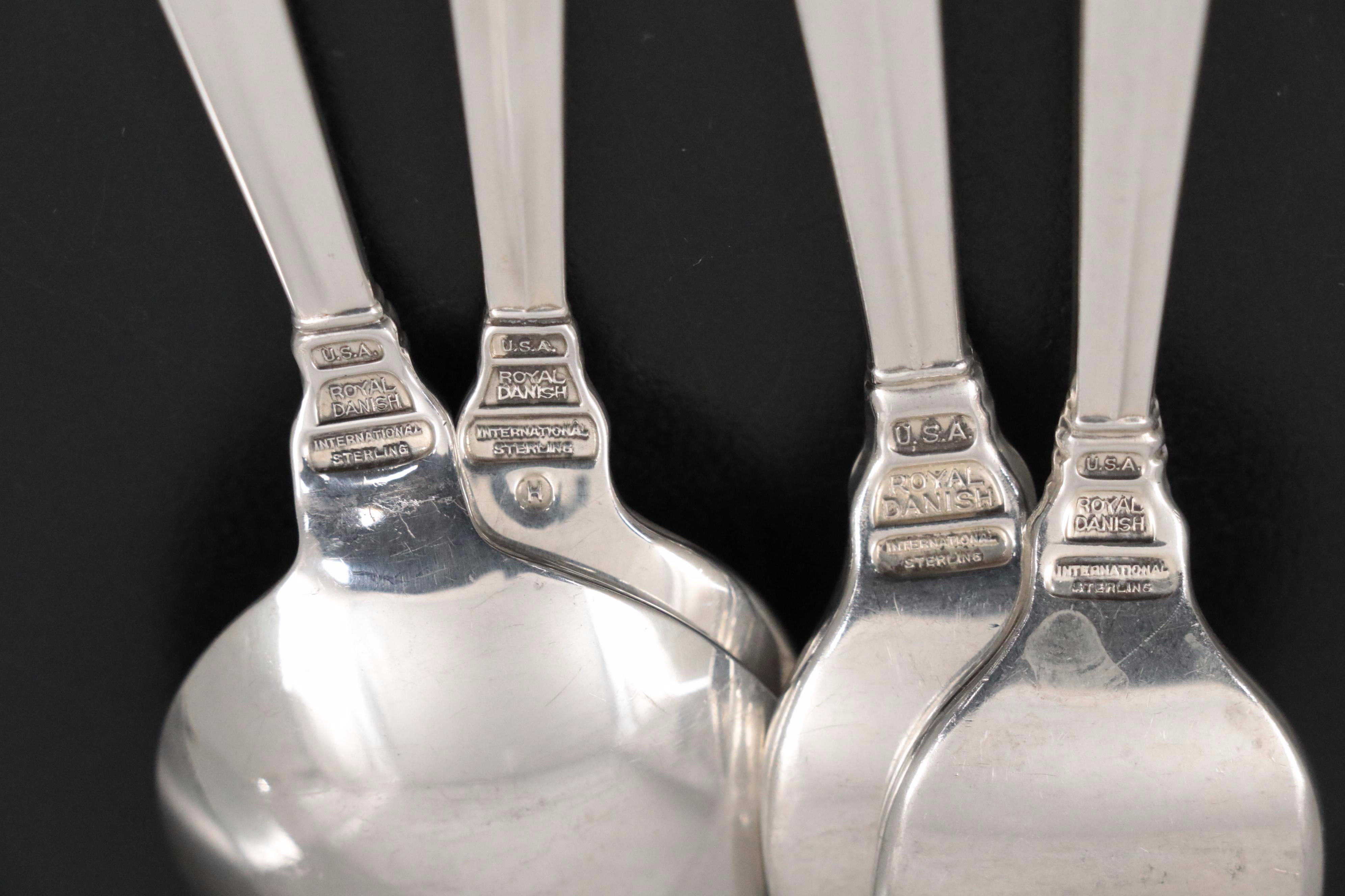 International "Royal Danish" Sterling Silver Flatware and Serving Utensils
