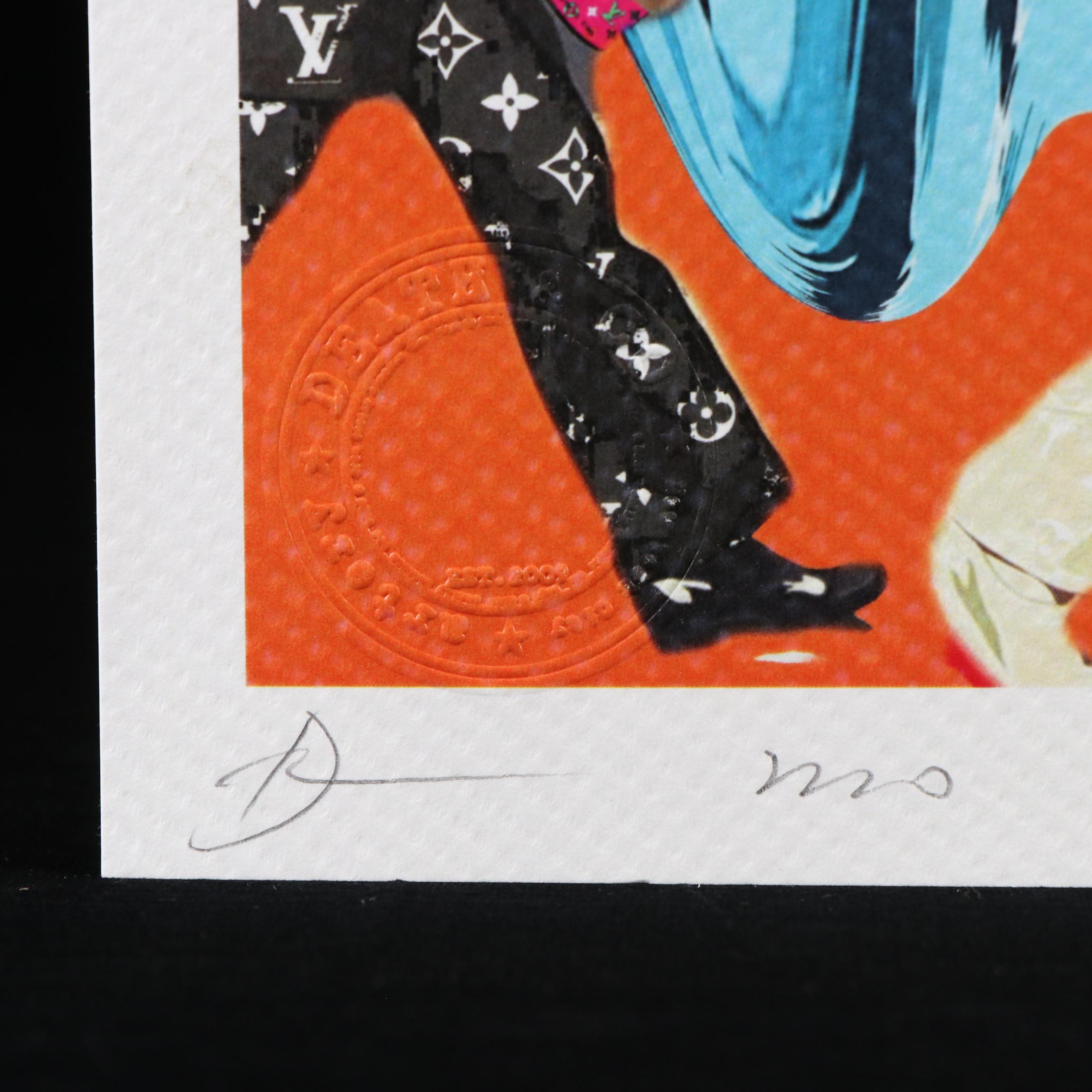 Death NYC Pop Art Graphic Print of The Beatles x Blue Tiger