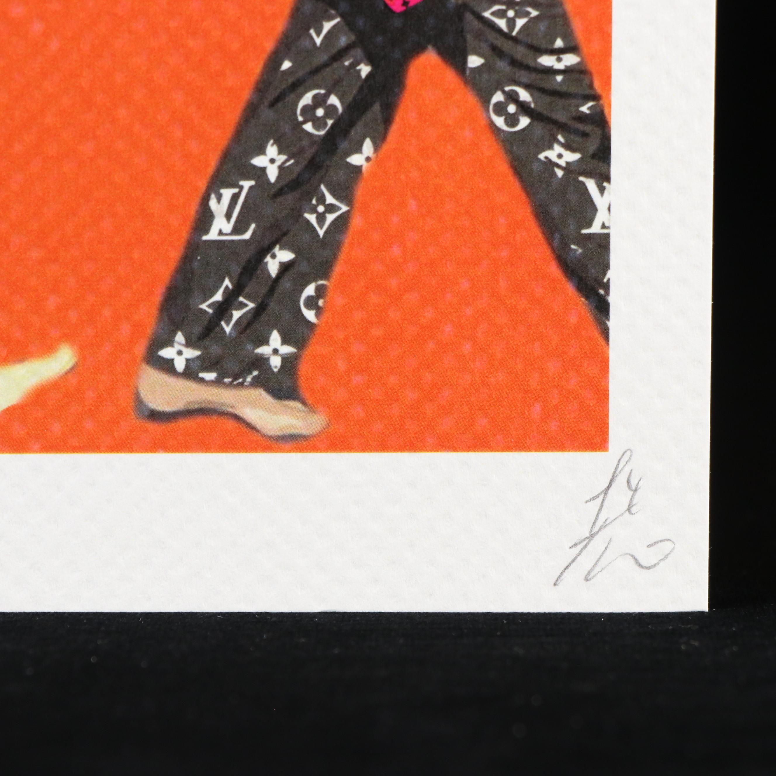 Death NYC Pop Art Graphic Print of The Beatles x Blue Tiger