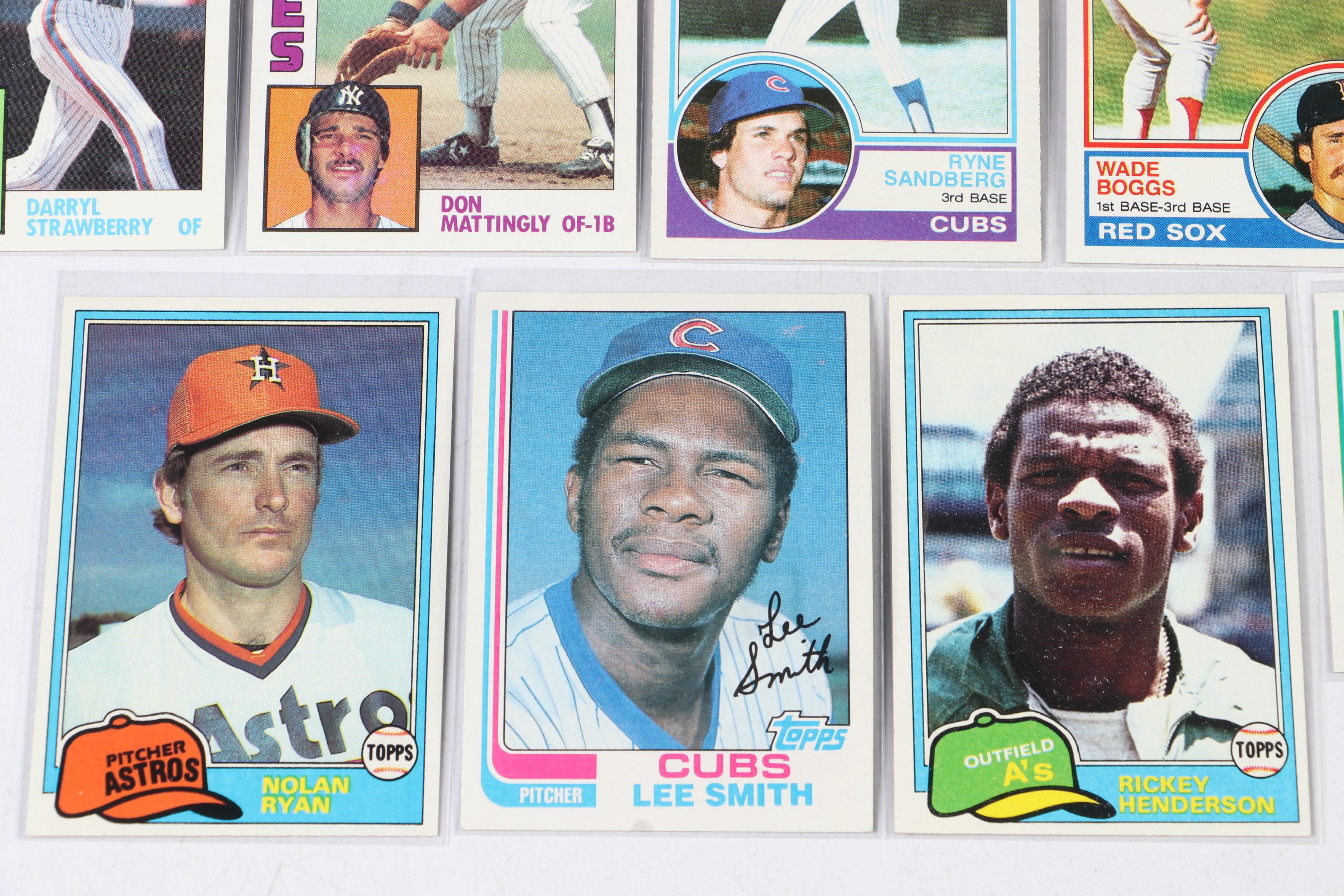Topps Baseball Card Sets Featuring Tony Gwynn Rookie and More, 1981-1987