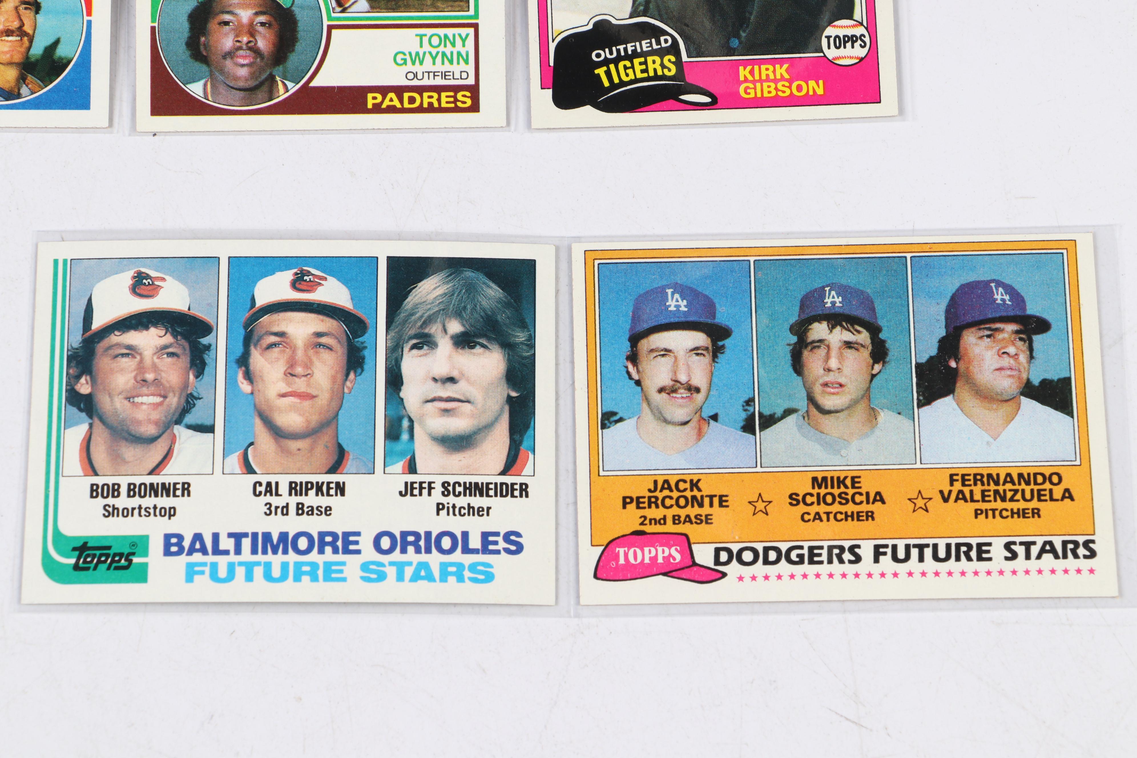 Topps Baseball Card Sets Featuring Tony Gwynn Rookie and More, 1981-1987