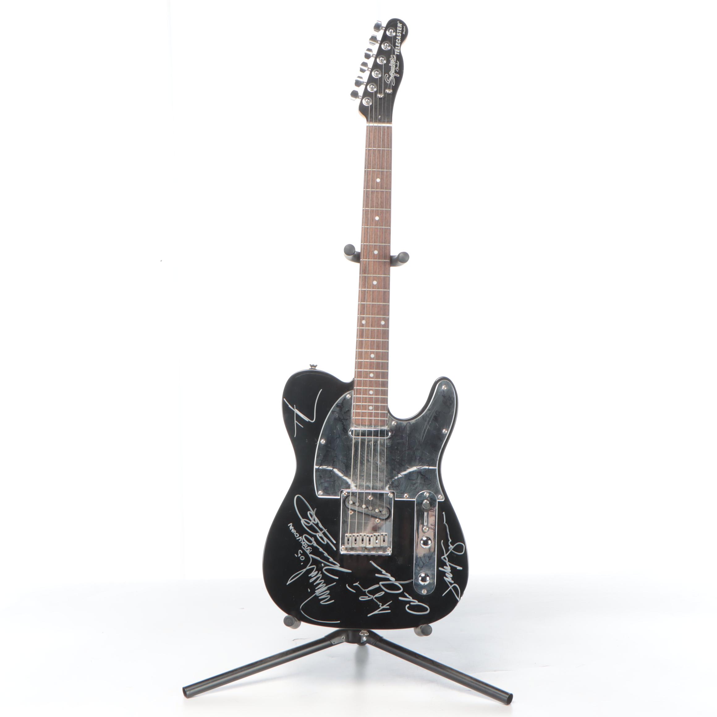 Squier Telecaster Fender Signed Alan Jackson, Ronnie Dunn, More From 2005 CMAs