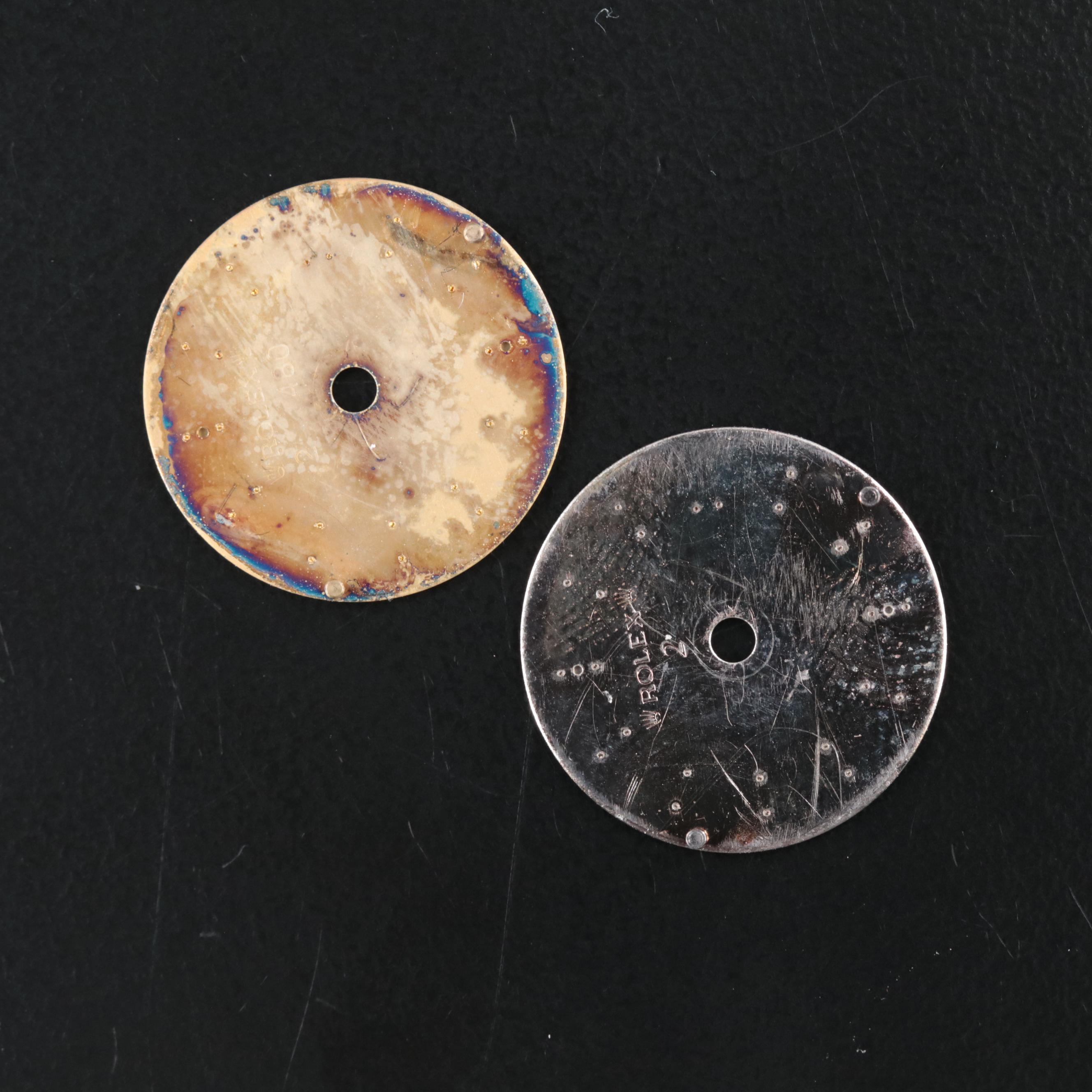 Pair of Rolex Oyster Perpetual Watch Dials