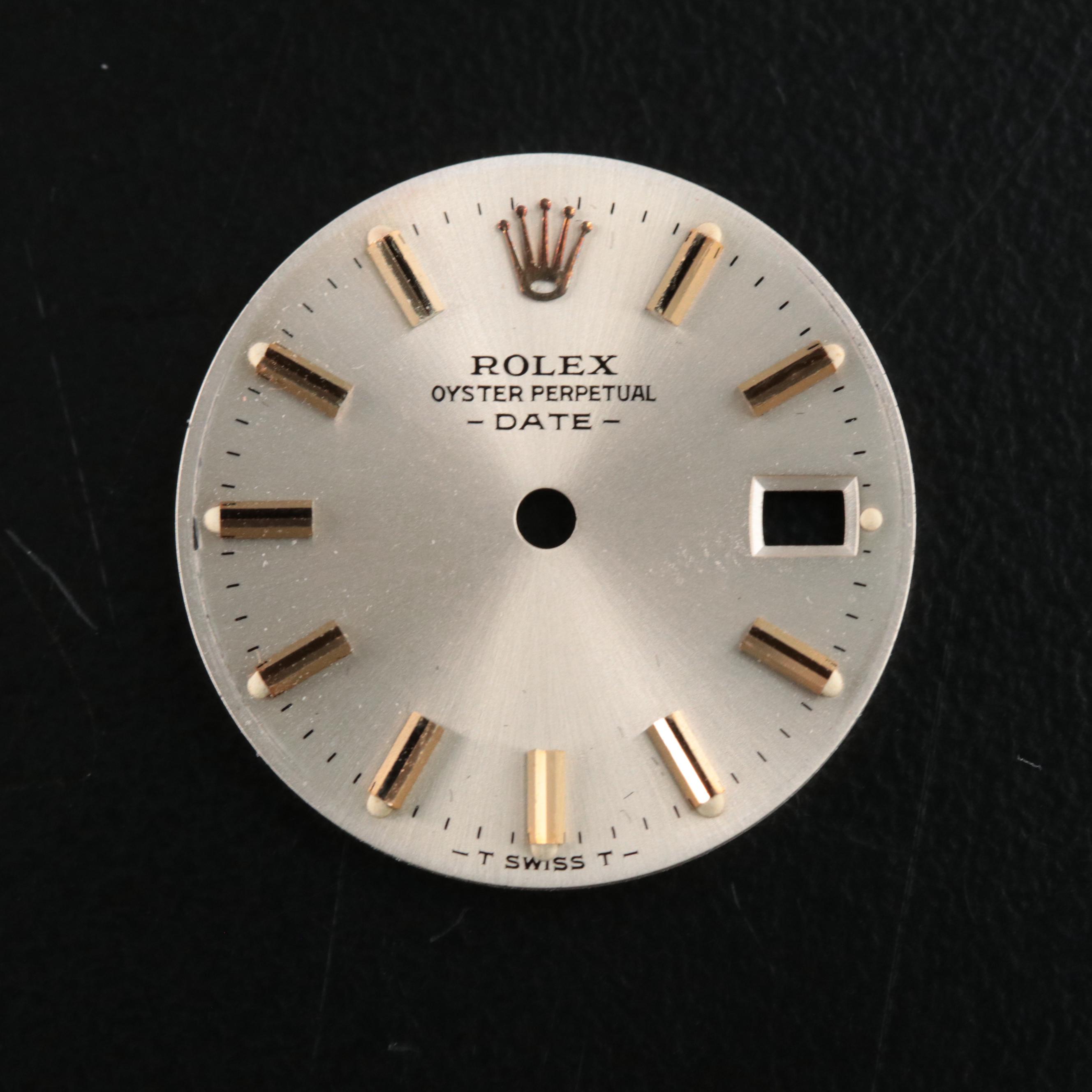 Pair of Rolex Oyster Perpetual Date and Datejust Watch Dials