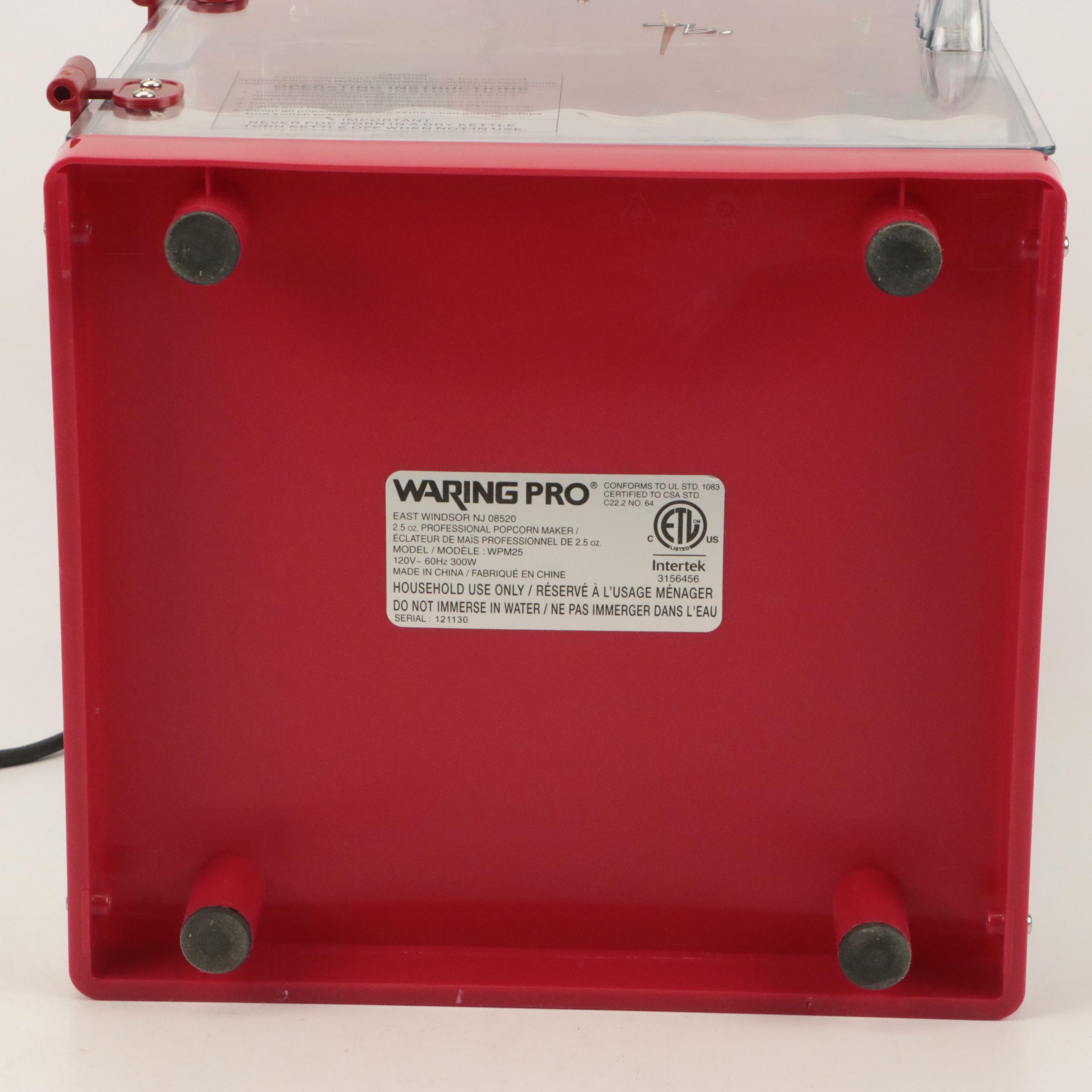 Waring Pro Popcorn Maker with Heirloom Edition Monopoly