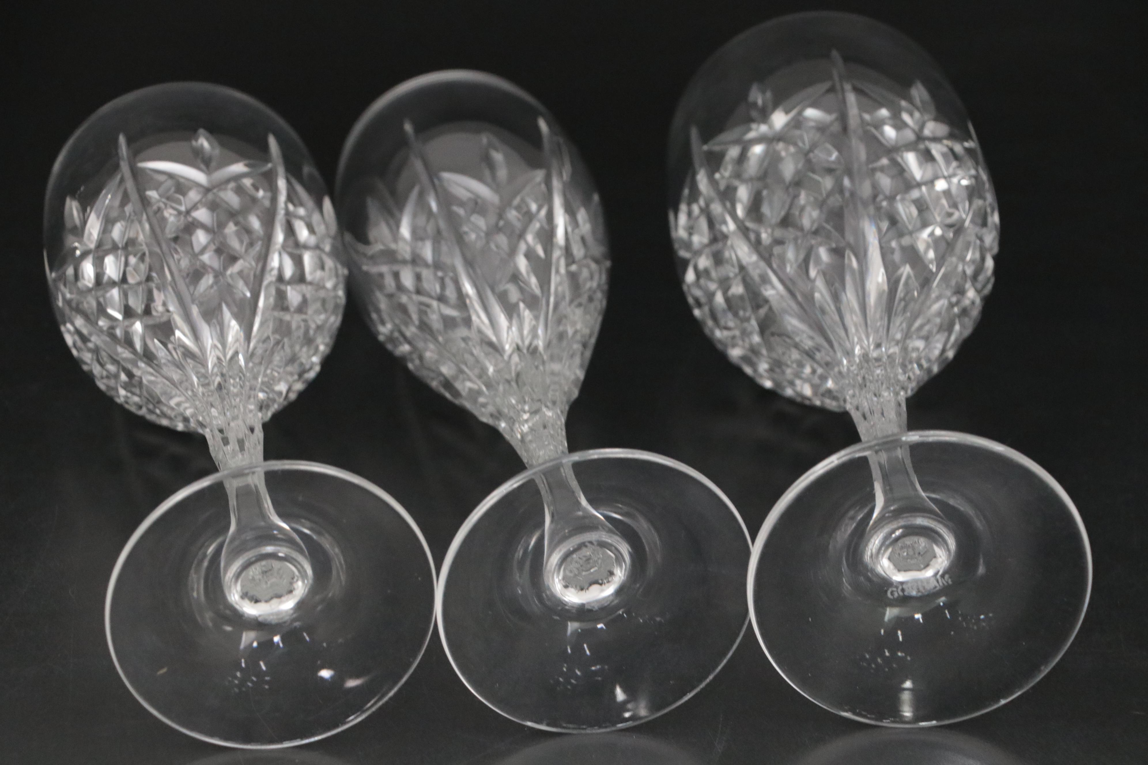 Gorham "Gabrielle" Crystal Water Goblets, Wine Glasses, and Champagne Flutes