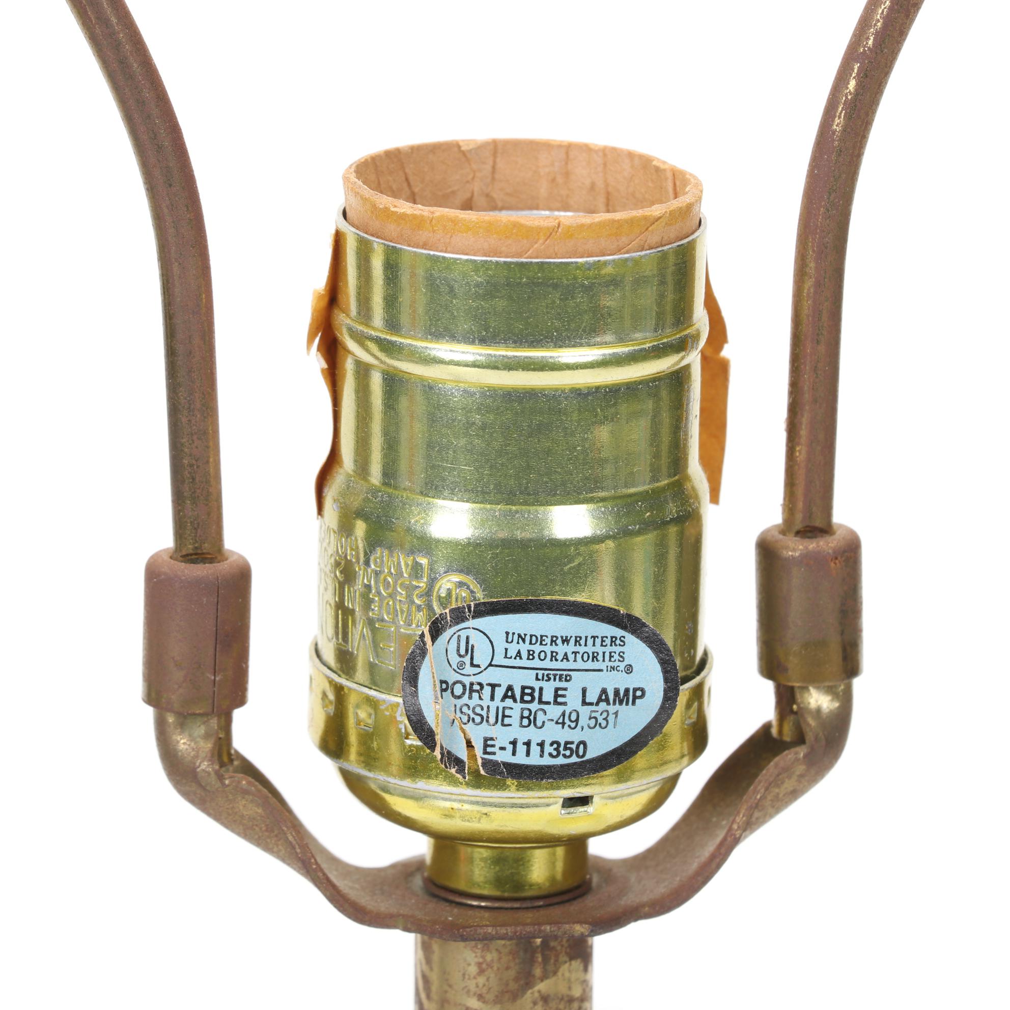 Pfaltzgraff "Yorktowne" Table Lamp and Signed Art Pottery Featuring Nafziger