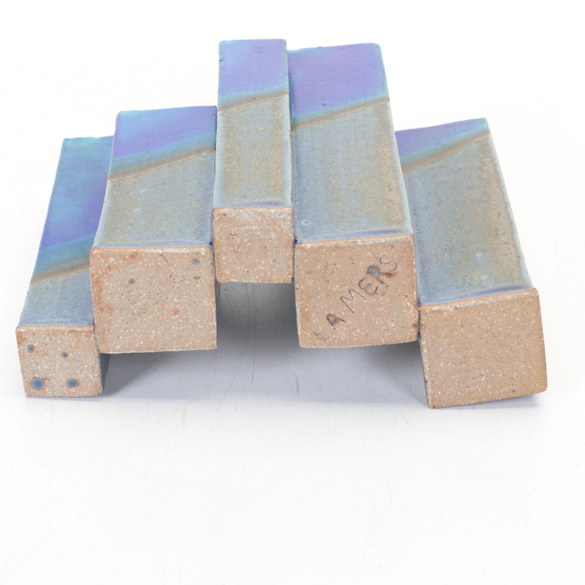 Pfaltzgraff "Yorktowne" Table Lamp and Signed Art Pottery Featuring Nafziger