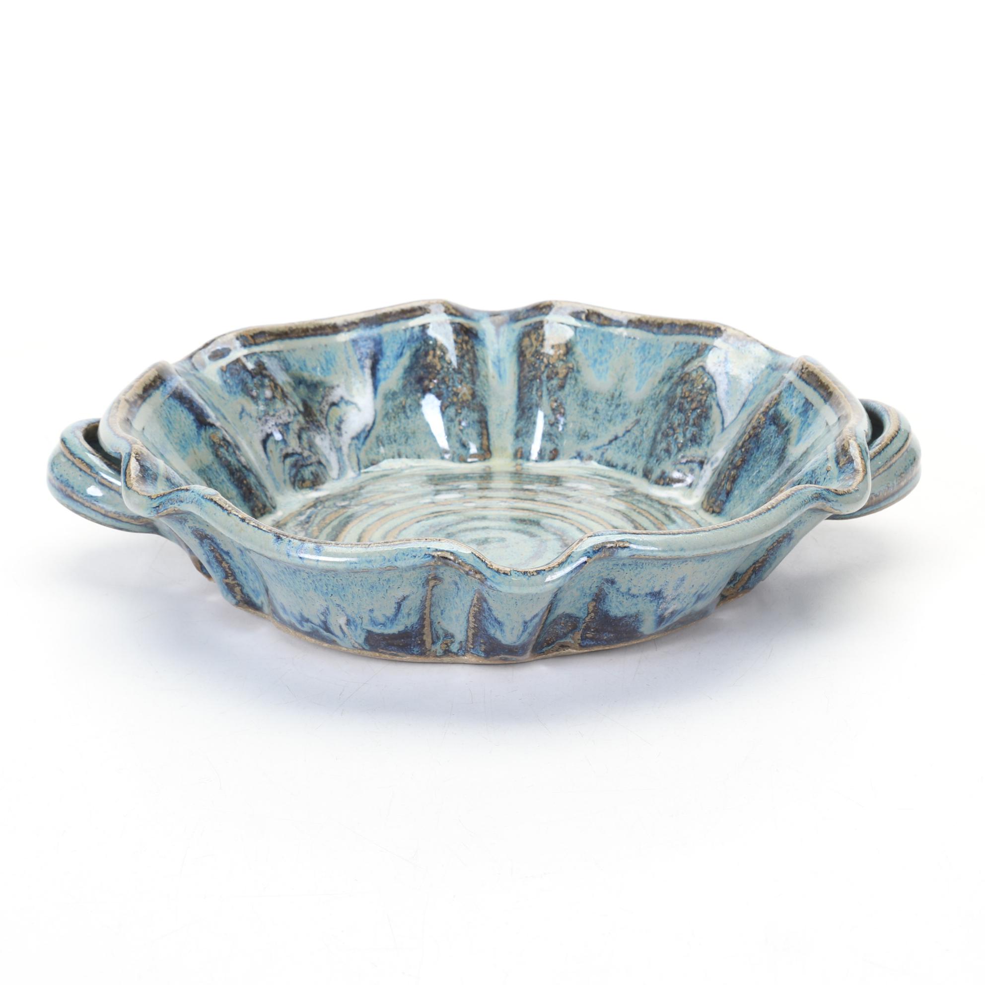 Pfaltzgraff "Yorktowne" Table Lamp and Signed Art Pottery Featuring Nafziger