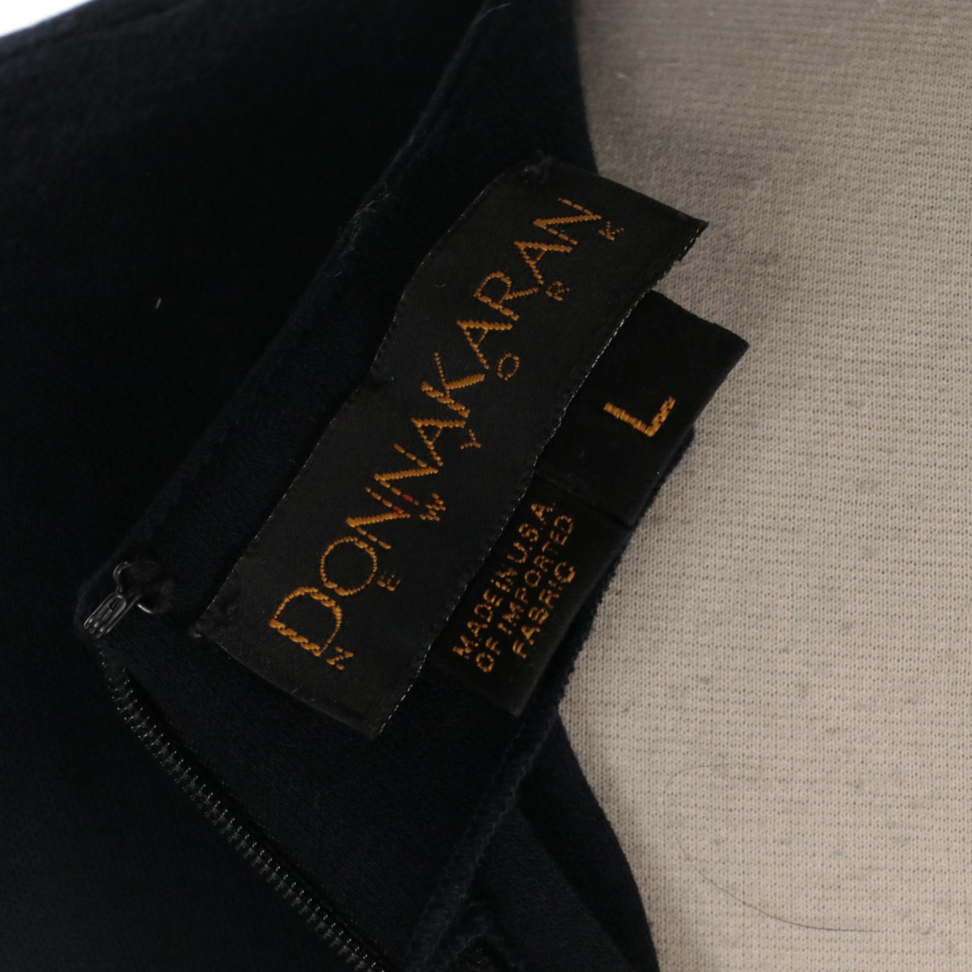 Donna Karan New York Wool Halter Dress, Wool Bodysuit, and Wide Leather Belt