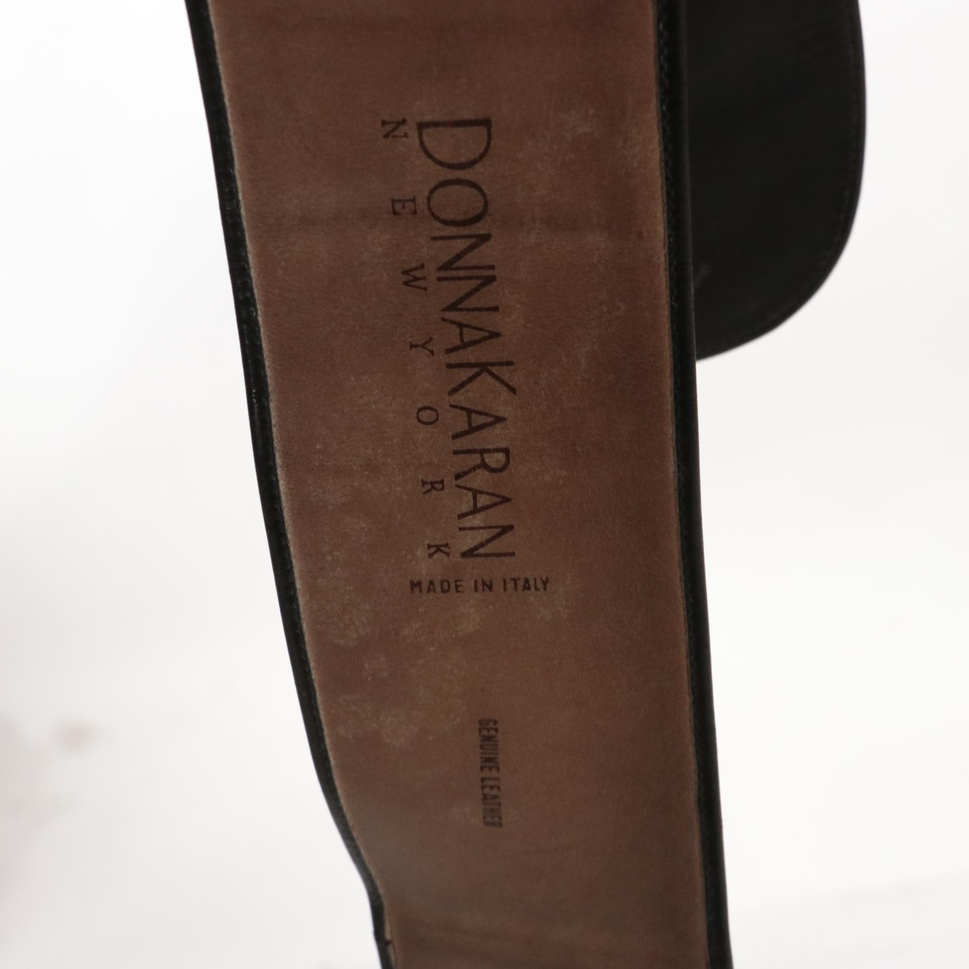 Donna Karan New York Wool Halter Dress, Wool Bodysuit, and Wide Leather Belt