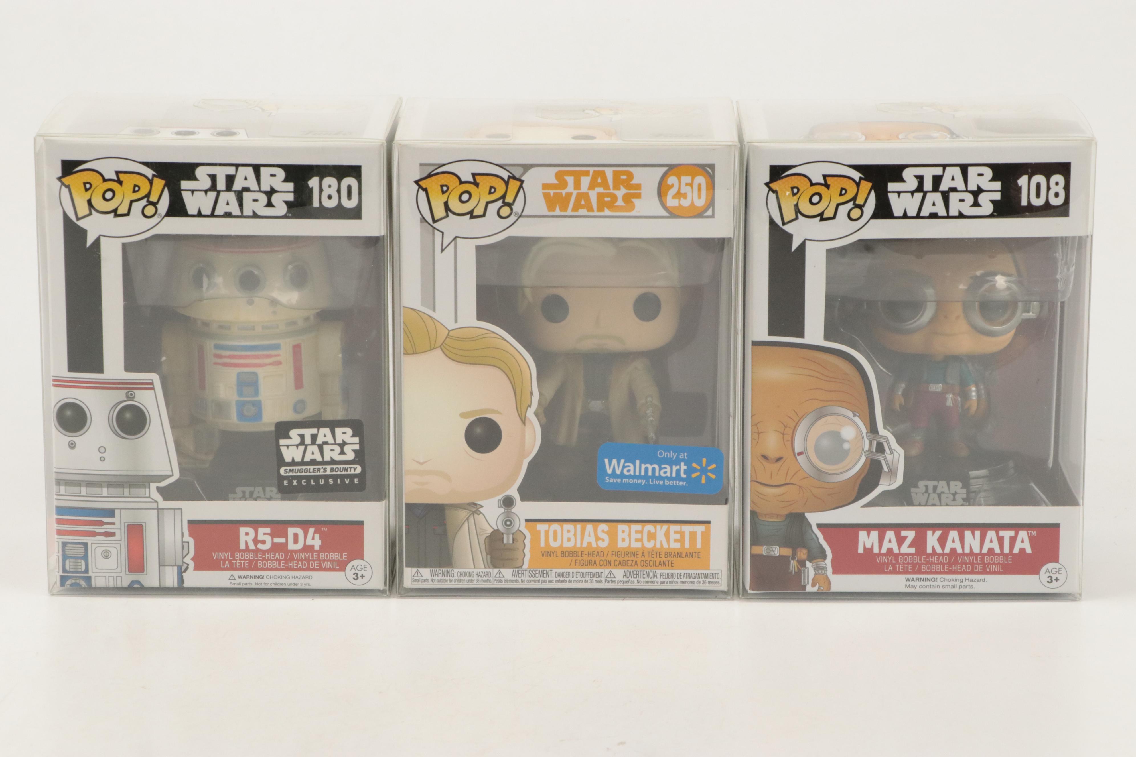 Funko Pop! Star Wars Vinyl Bobble Heads Including "Tobias Beckett" and More