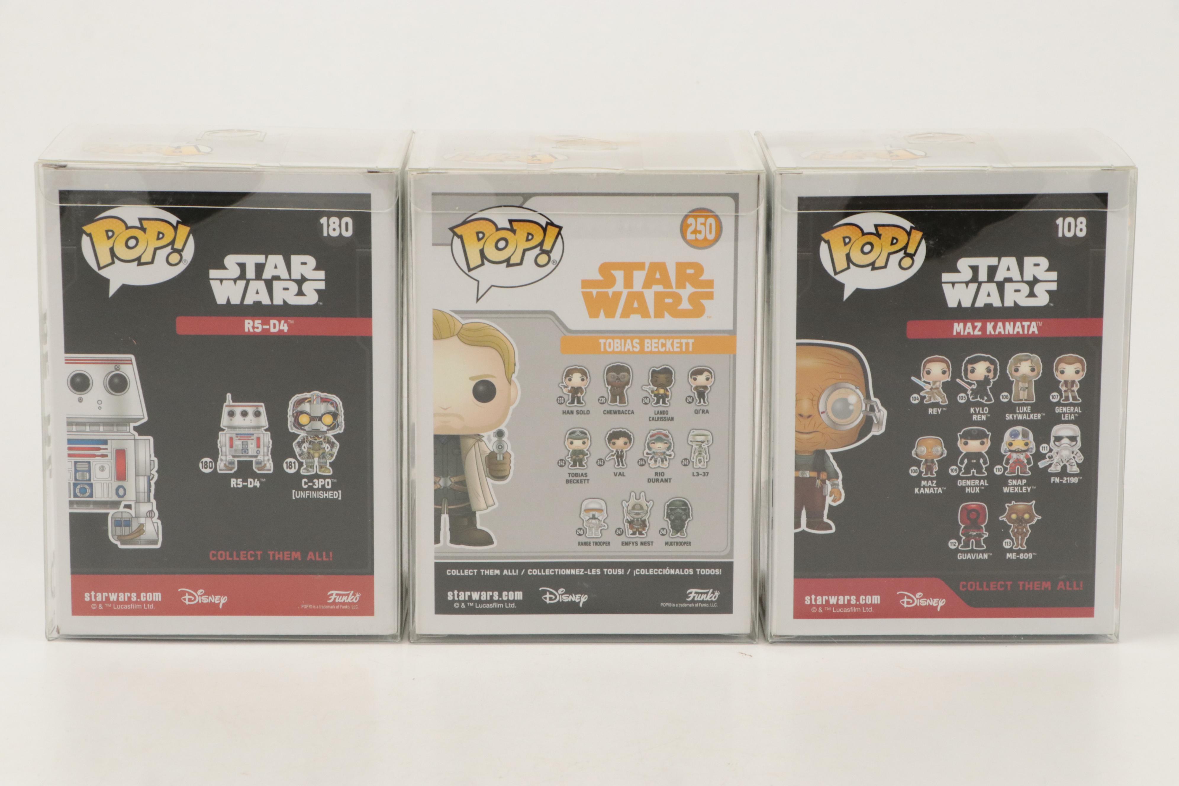 Funko Pop! Star Wars Vinyl Bobble Heads Including "Tobias Beckett" and More