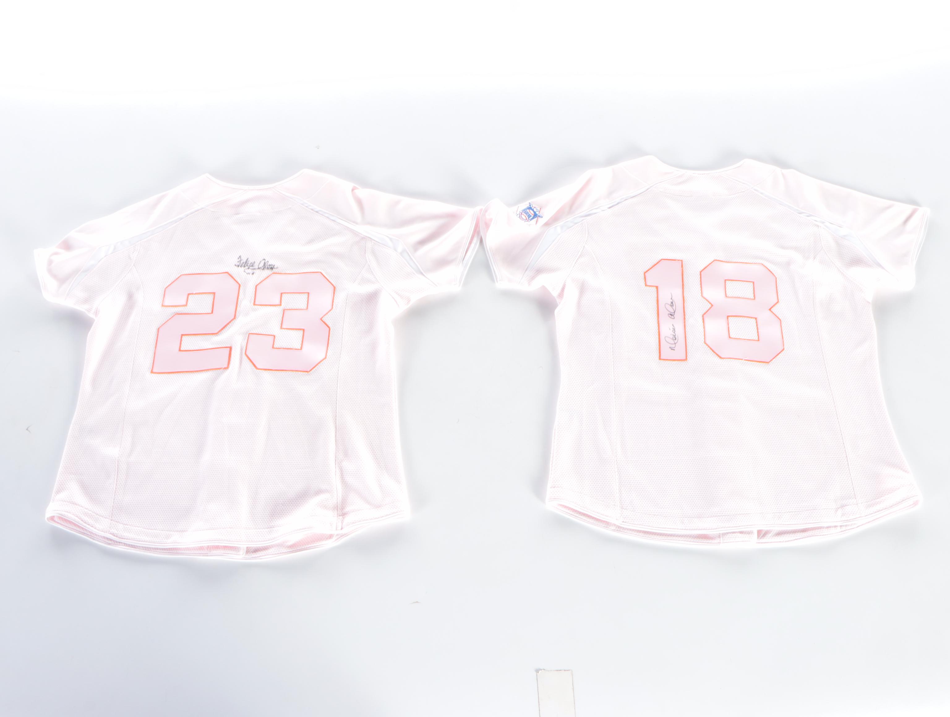 Matt Cain, Moisés Alou, and Felipe Alou Signed Giants Baseball Jerseys with More
