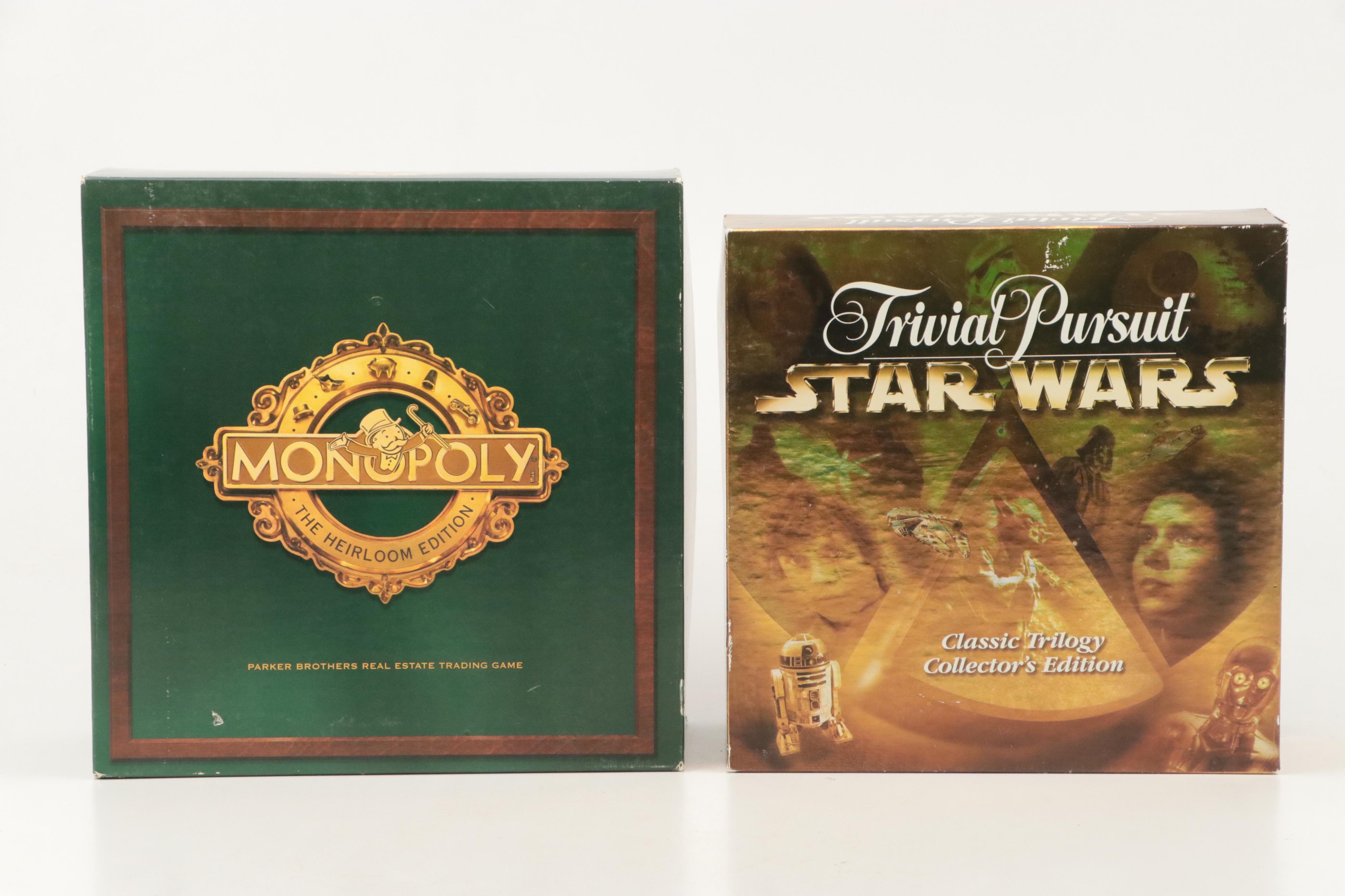 Star Wars Trivial Pursuit with Heirloom Edition Monopoly