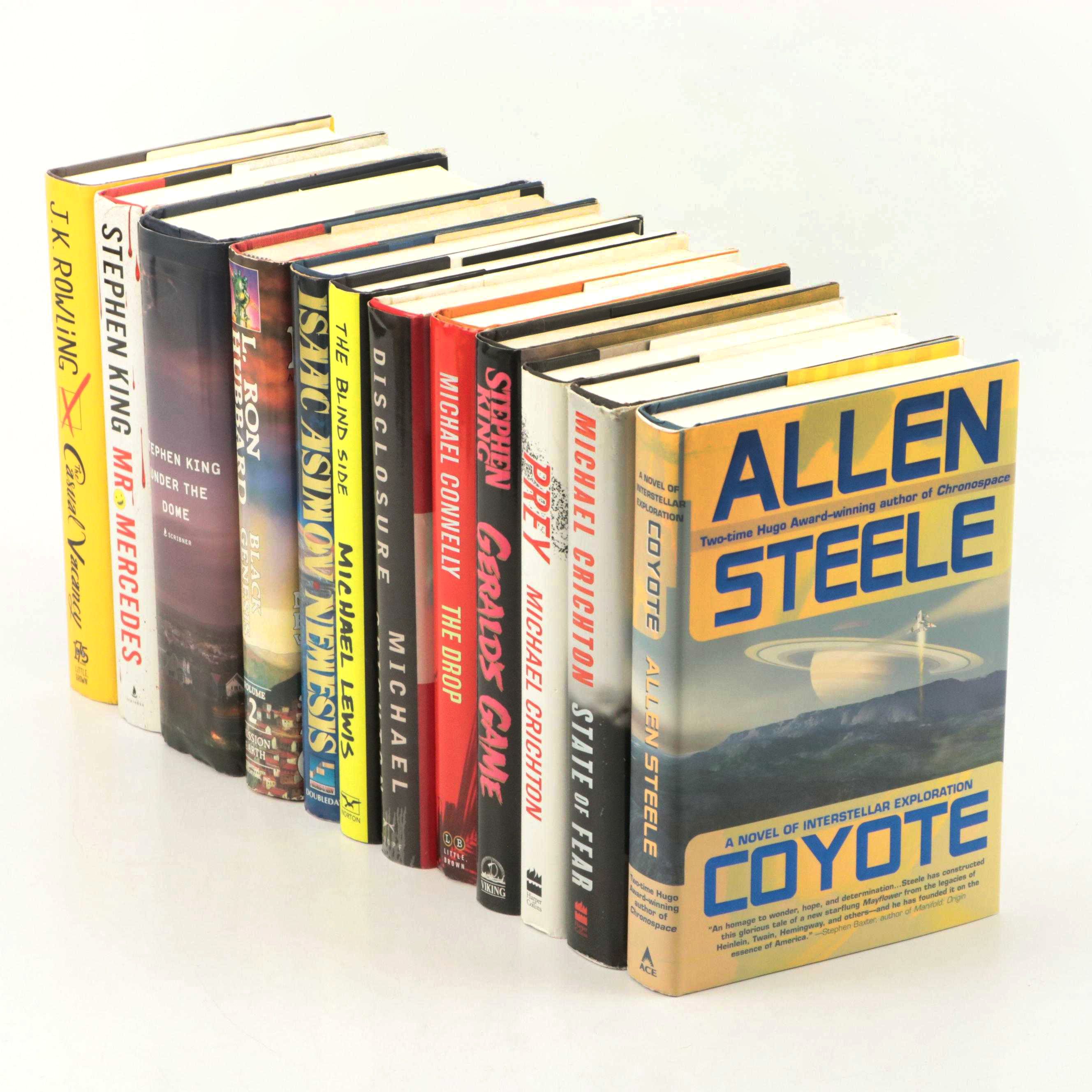 Fiction and Nonfiction Books Including Stephen King, Michael Crichton, and More