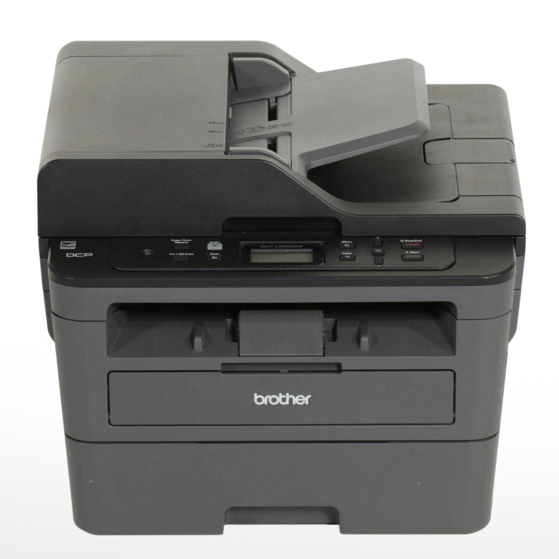 Brother DCPL2550DW Monochrome Wireless Multi-Function Printer, 2018