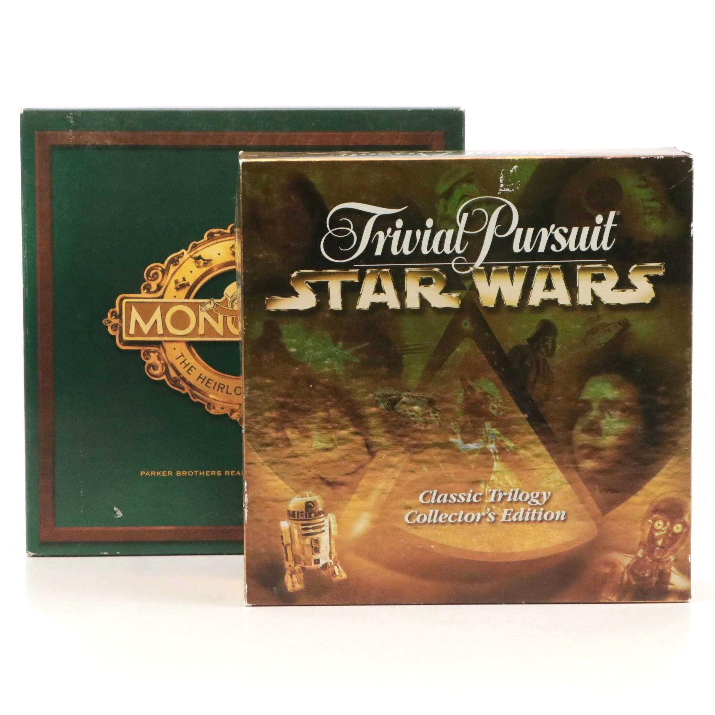 Star Wars Trivial Pursuit with Heirloom Edition Monopoly