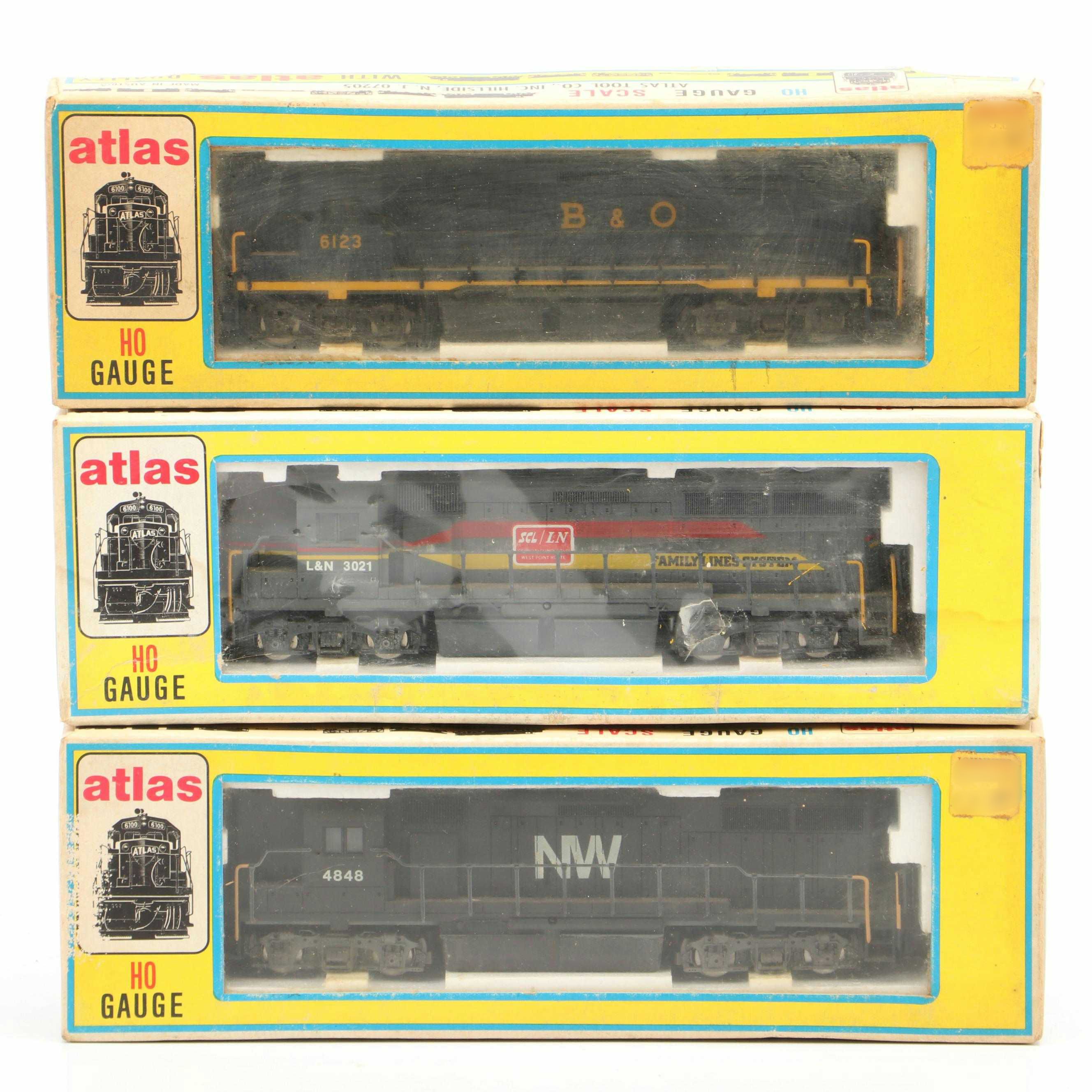 Atlas Tool Co. HO Gauge Model Train Engines and Cabooses