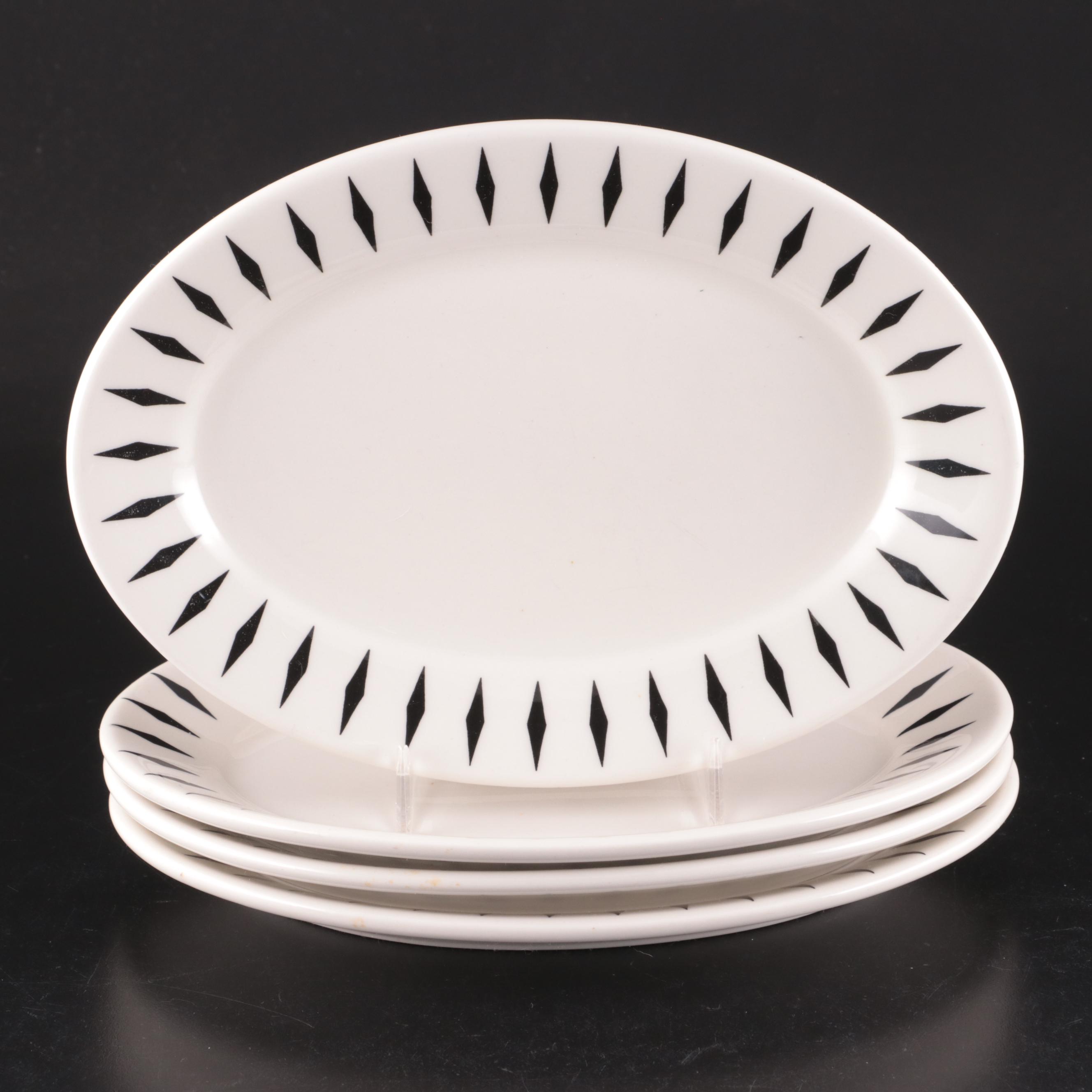 Pyrex "Pueblo" Lidded Glass Casserole Dish with Napkins and Ceramic Platters