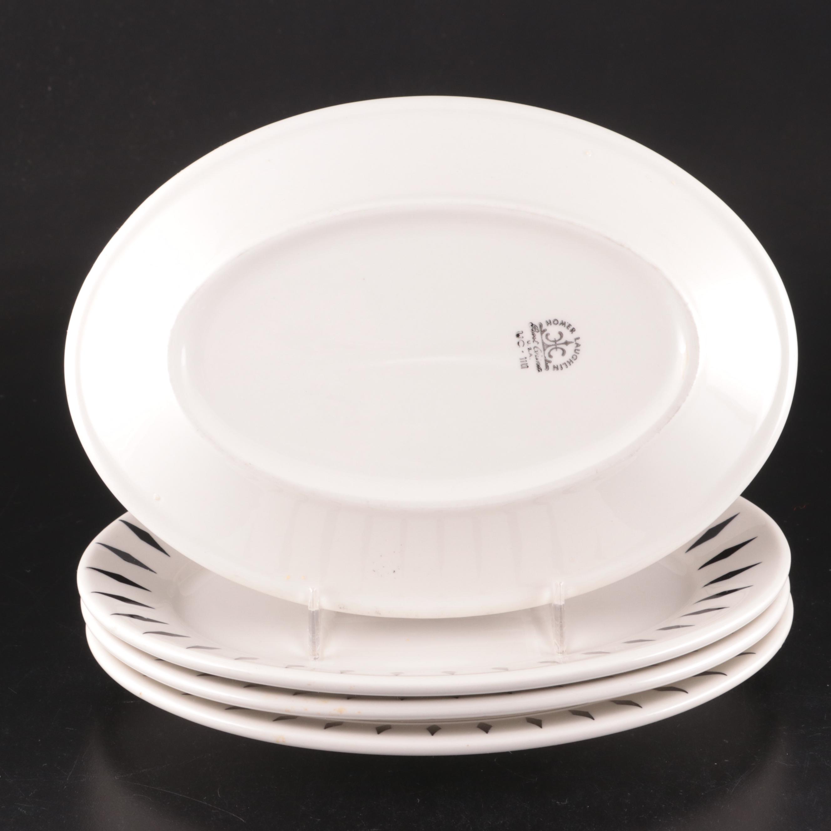 Pyrex "Pueblo" Lidded Glass Casserole Dish with Napkins and Ceramic Platters