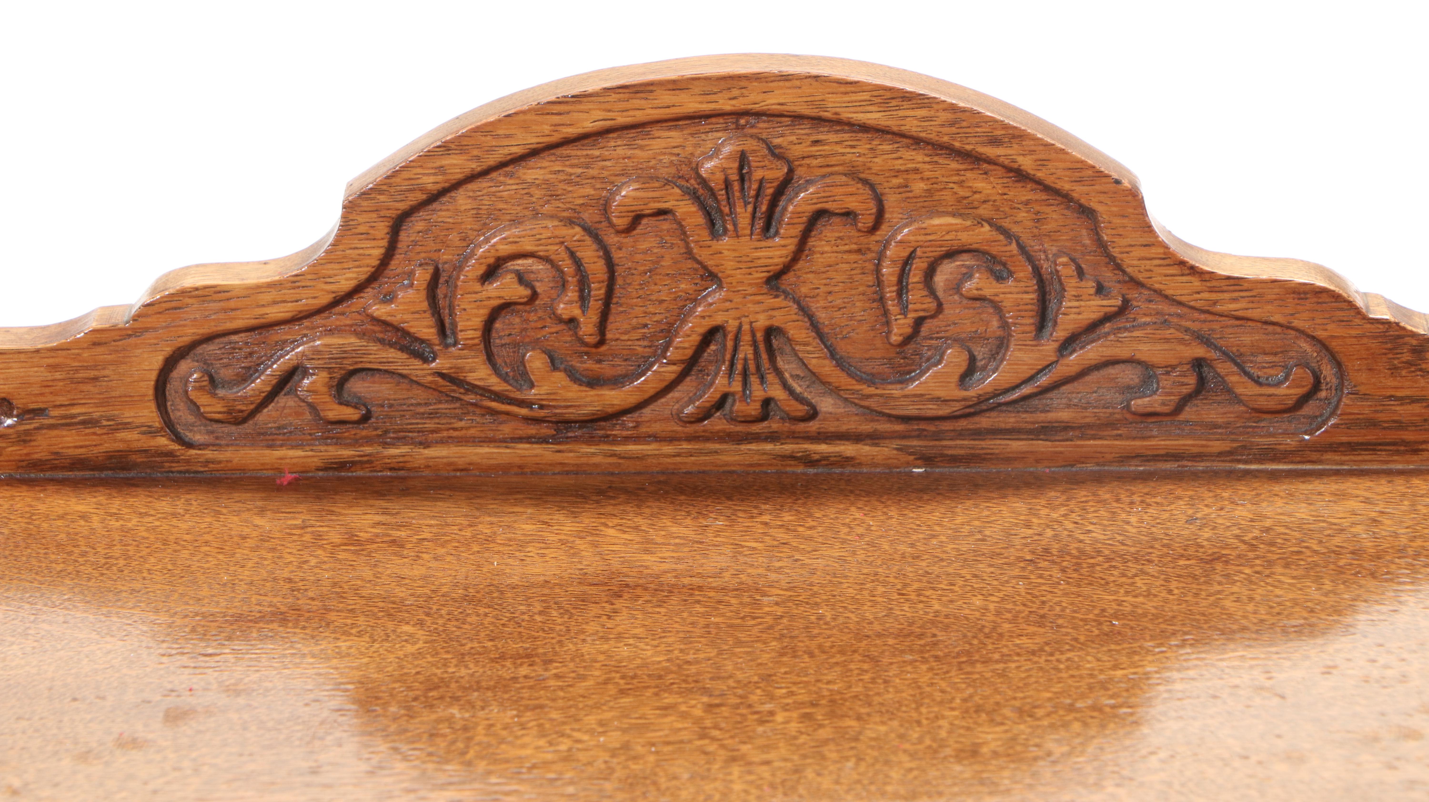 Jacobean Revival Style Oak Buffet, Early to Mid-20th Century